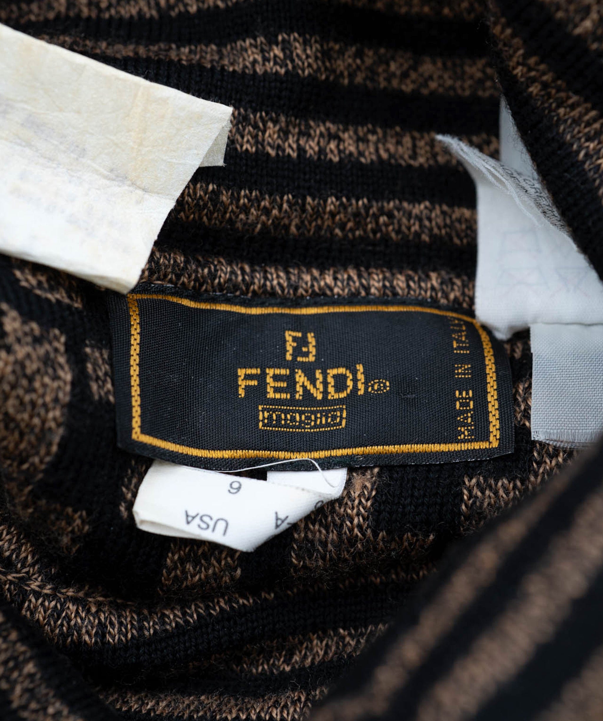 Fendi Fendi Zucca Monogram Sweater Brown ASL4870