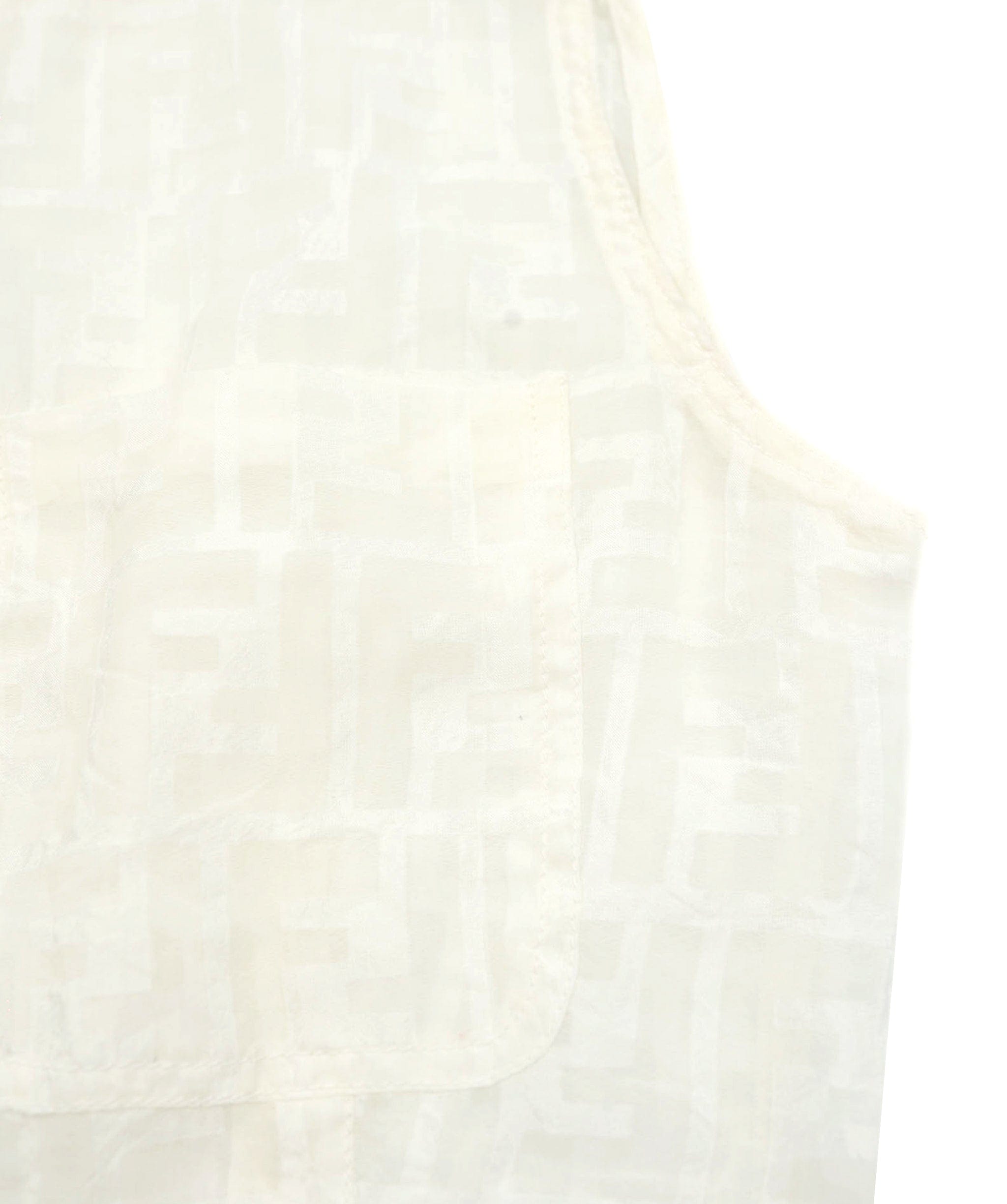 Fendi Fendi Zucca See-Through Shirt Sleeveless White ASL4674