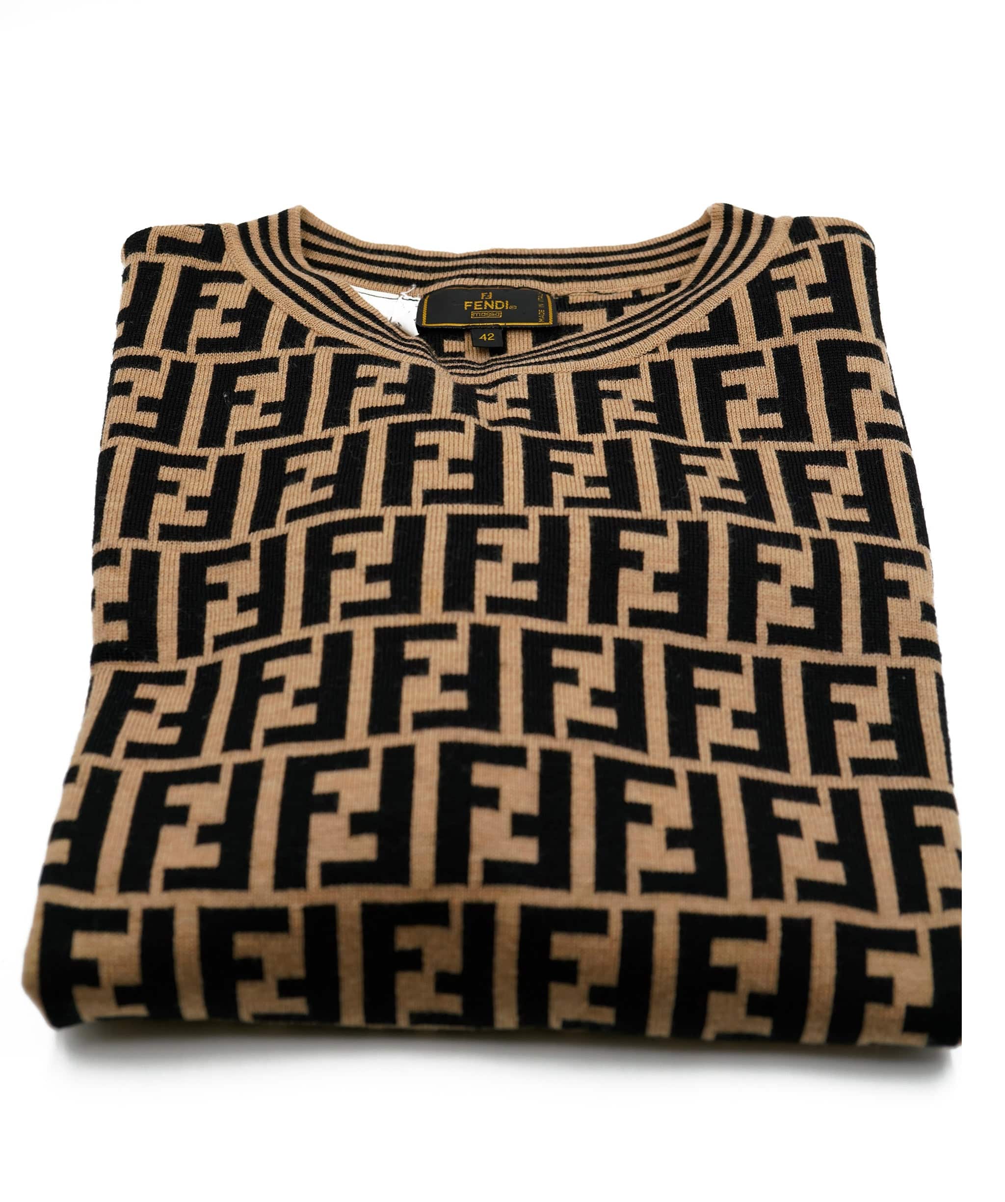 Fendi Fendi Zucca Sweater Beige ASL5446