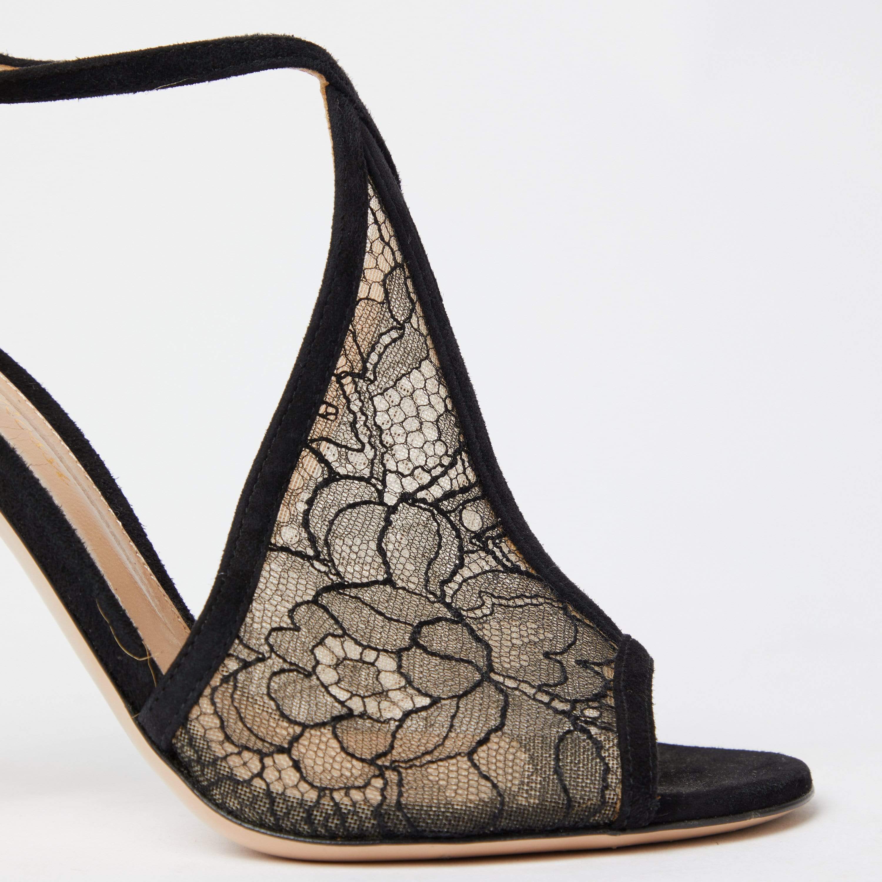 Gianvito Rossi Gianvito Rossi Black Lace Heels