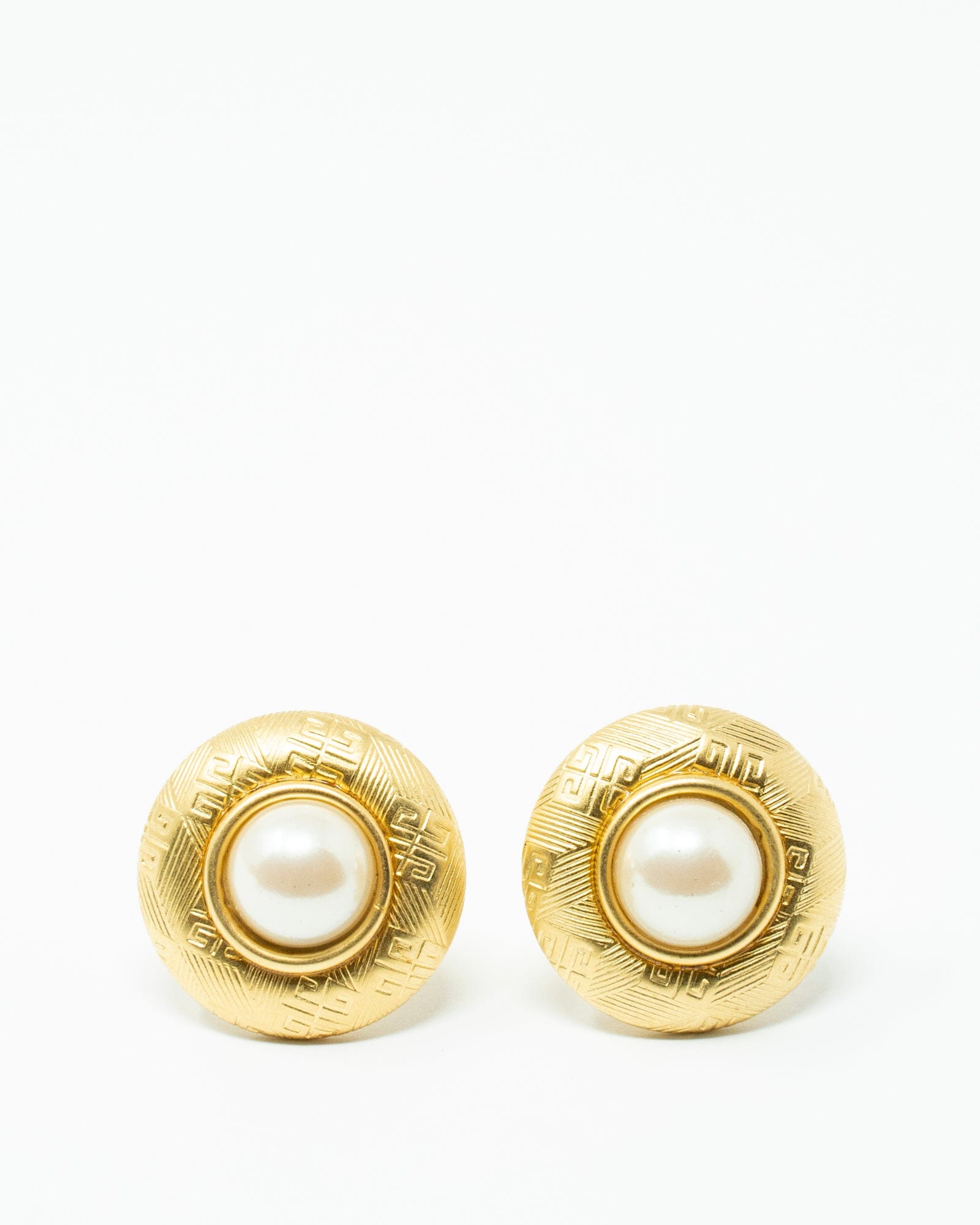 Givenchy Givenchy 1980s faux pearl round earrings AEL1024