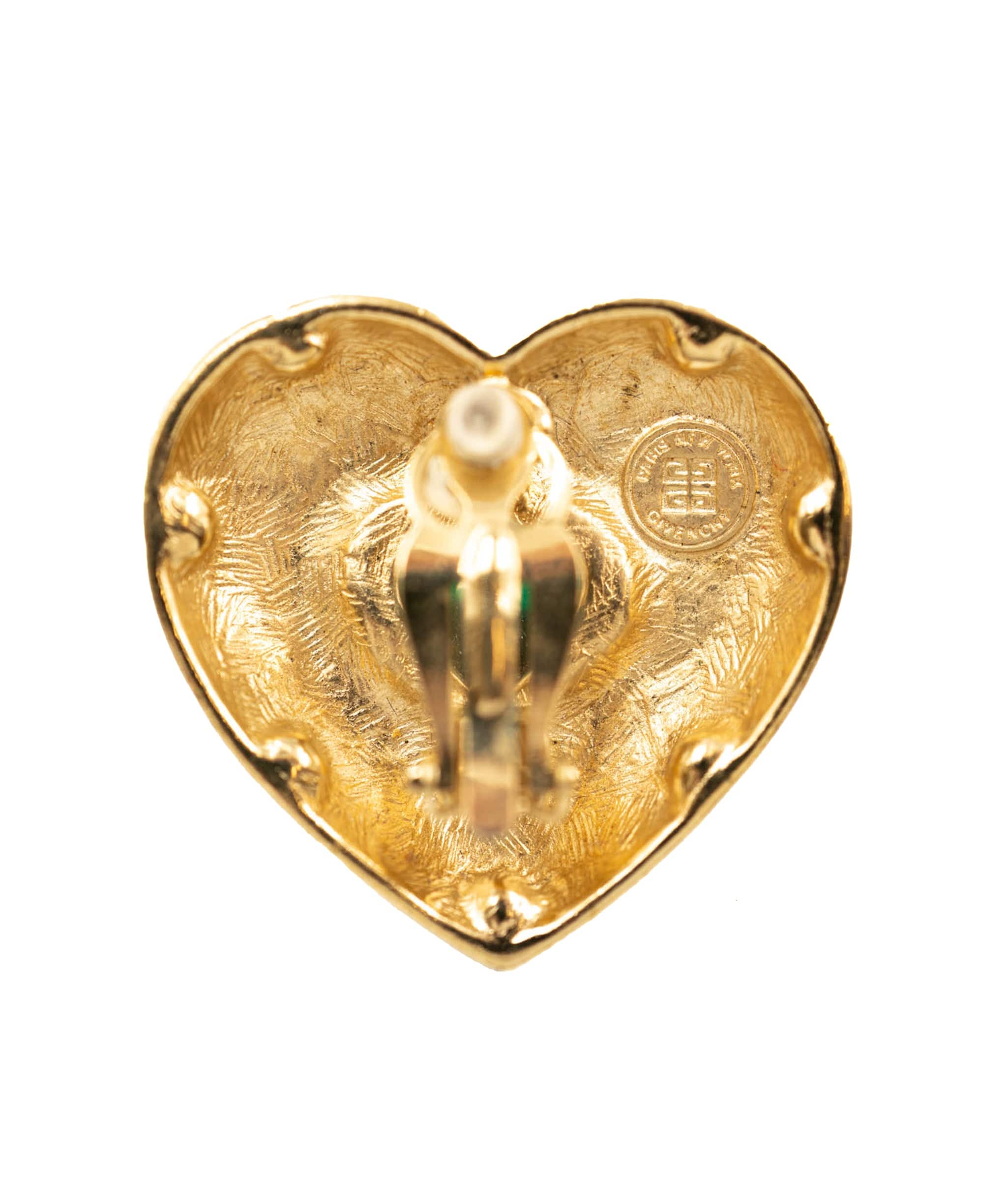 Givenchy Givenchy Heart Bijou Earrings Green/Gold - AWL3709