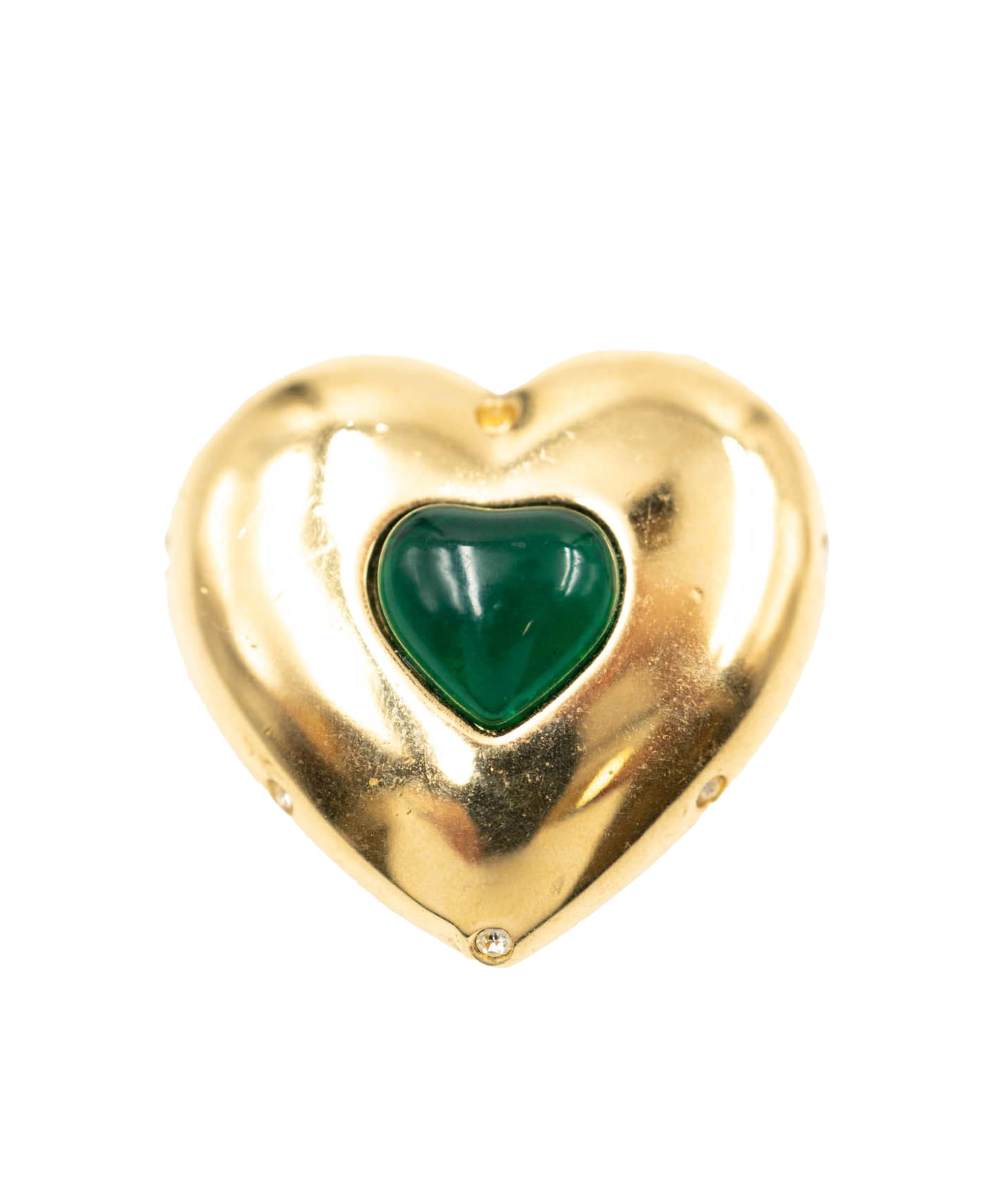 Givenchy Givenchy Heart Bijou Earrings Green/Gold - AWL3709