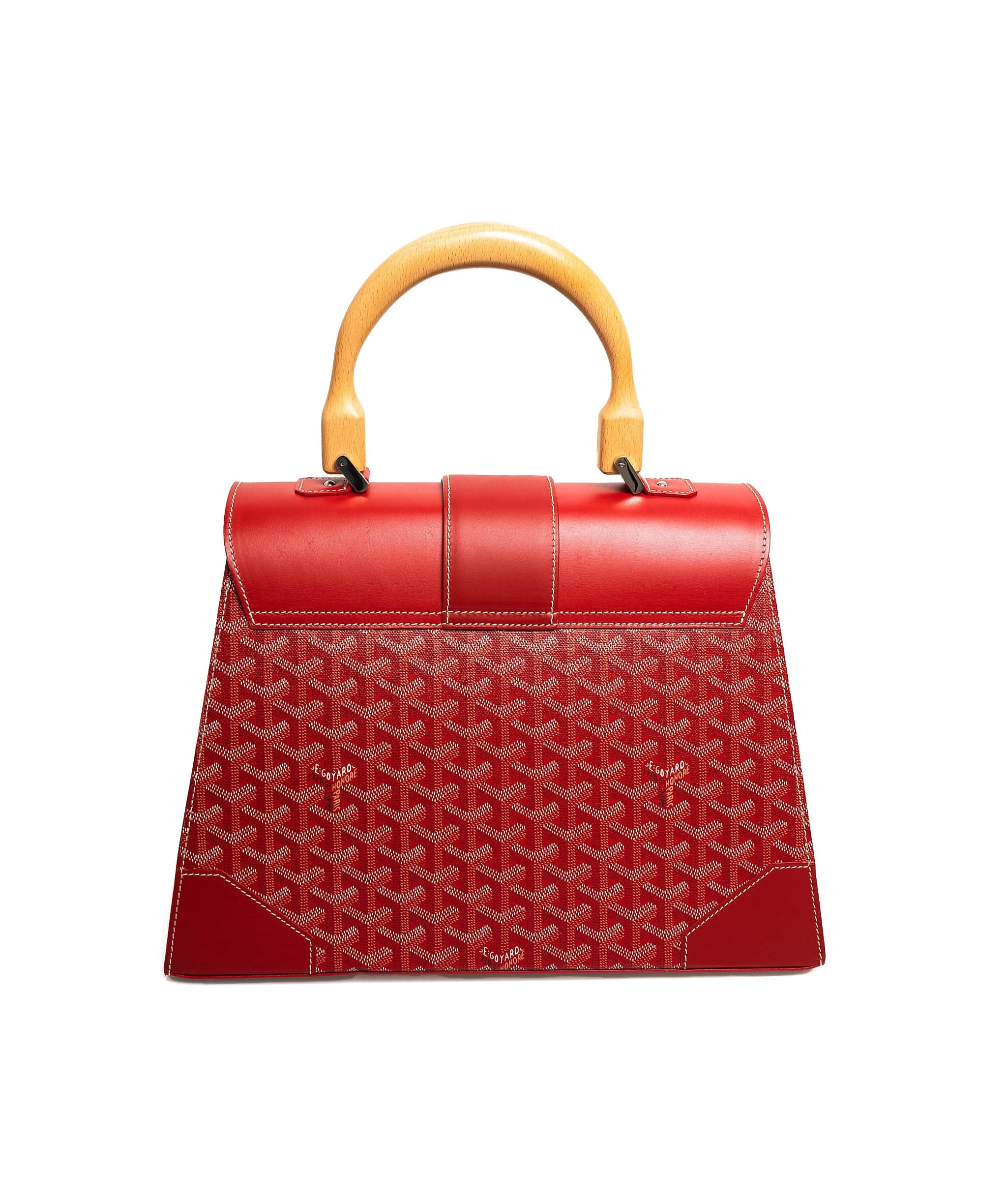 Goyard Goyard Red Leather Saigon Top Handle Bag - AGL1561