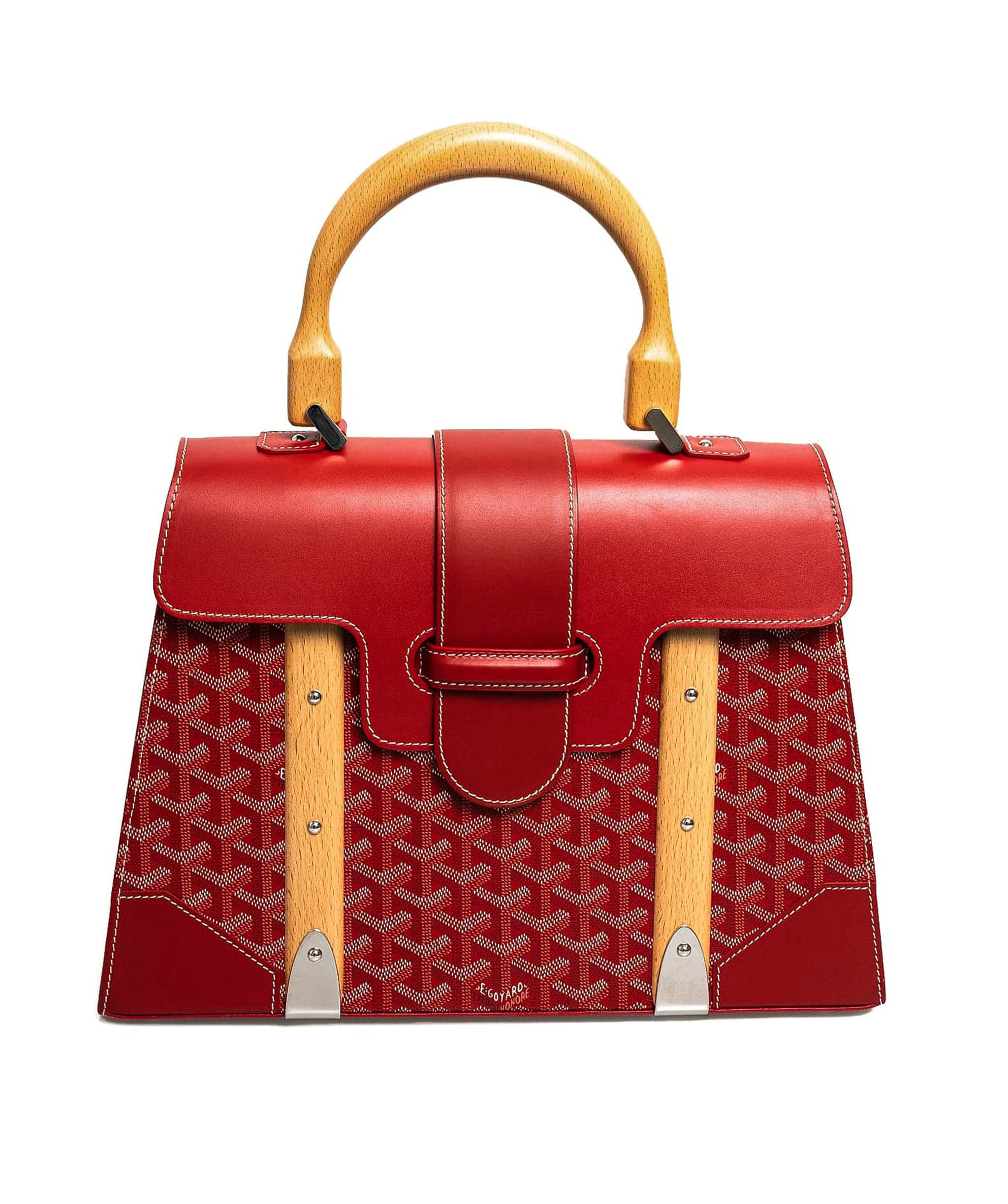 Goyard Goyard Red Leather Saigon Top Handle Bag - AGL1561