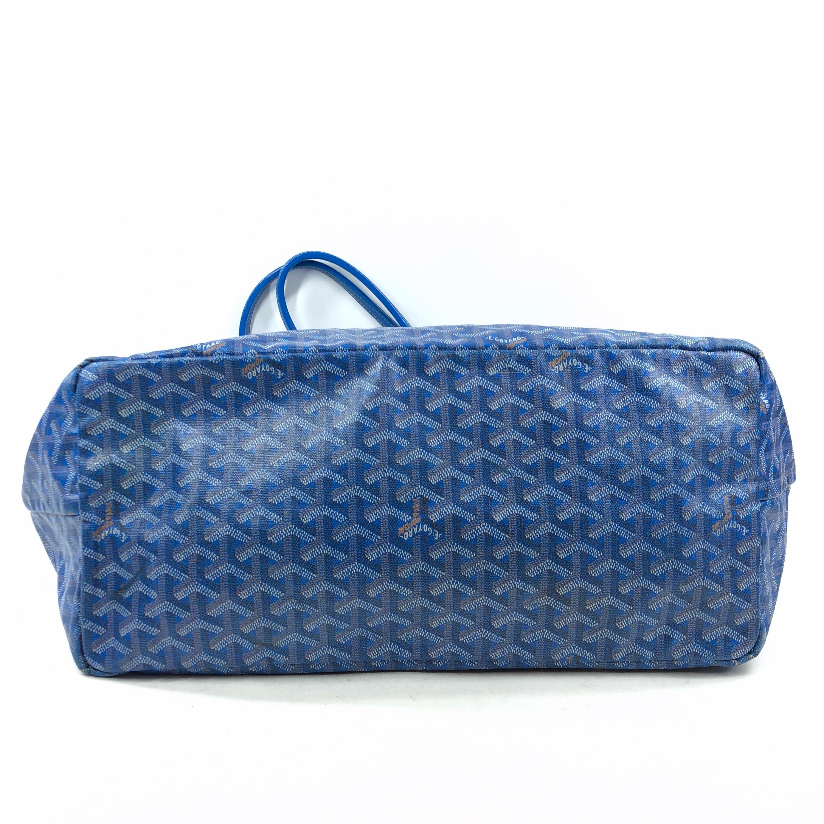 Goyard Goyard Saint Louis Gm Blue Pouch With Tote PXL1770