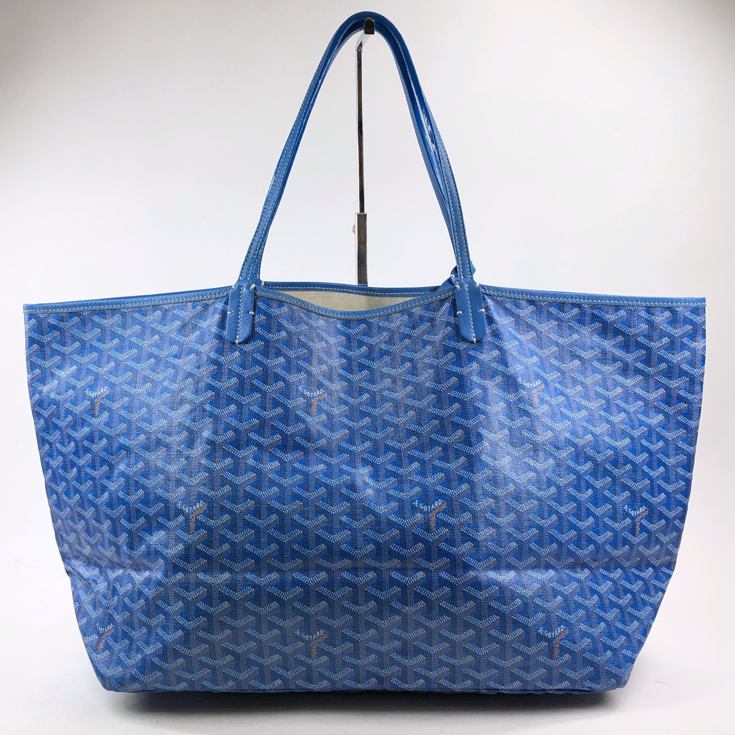 Goyard Goyard Saint Louis Gm Blue Pouch With Tote PXL1770