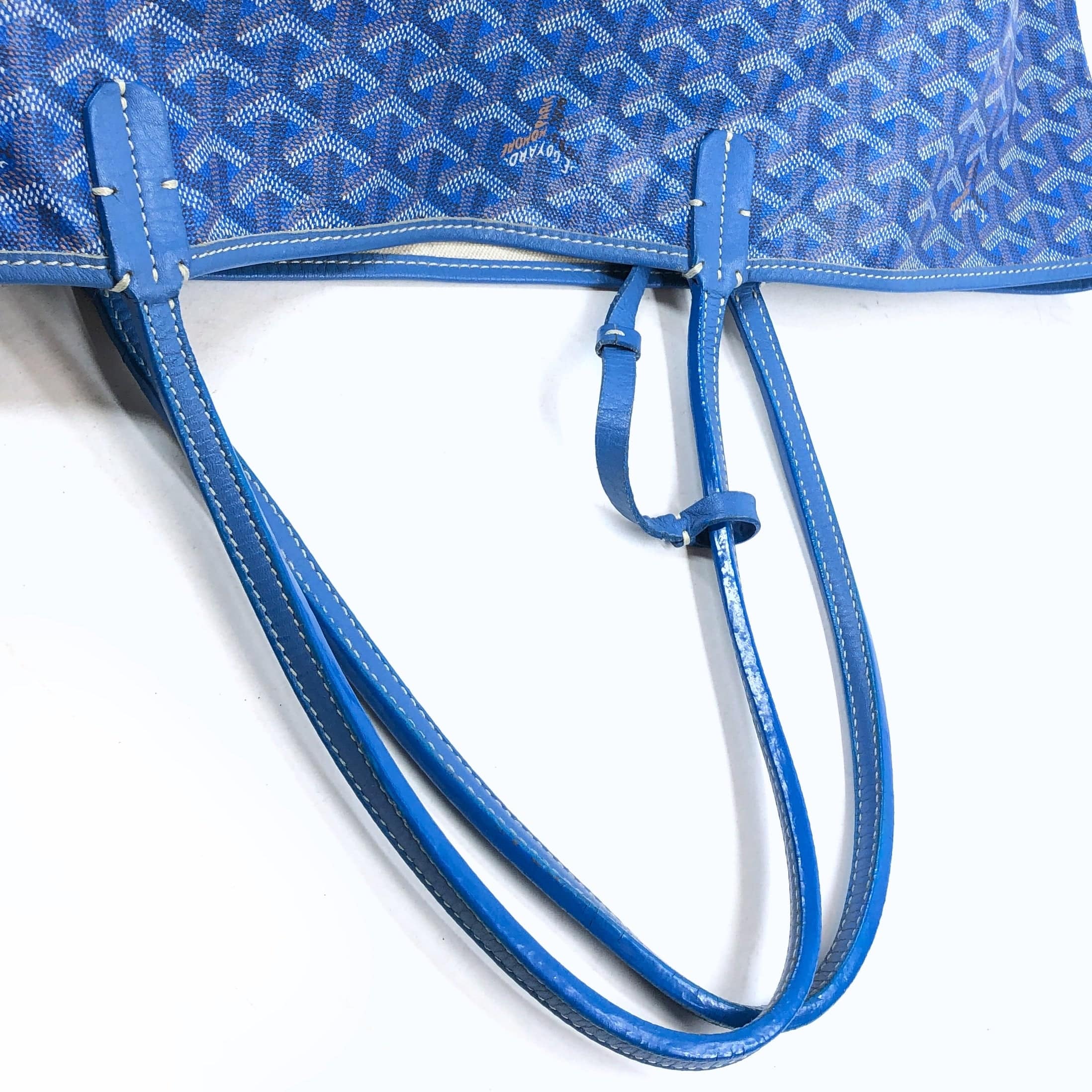 Goyard Goyard Saint Louis Gm Blue Pouch With Tote PXL1770