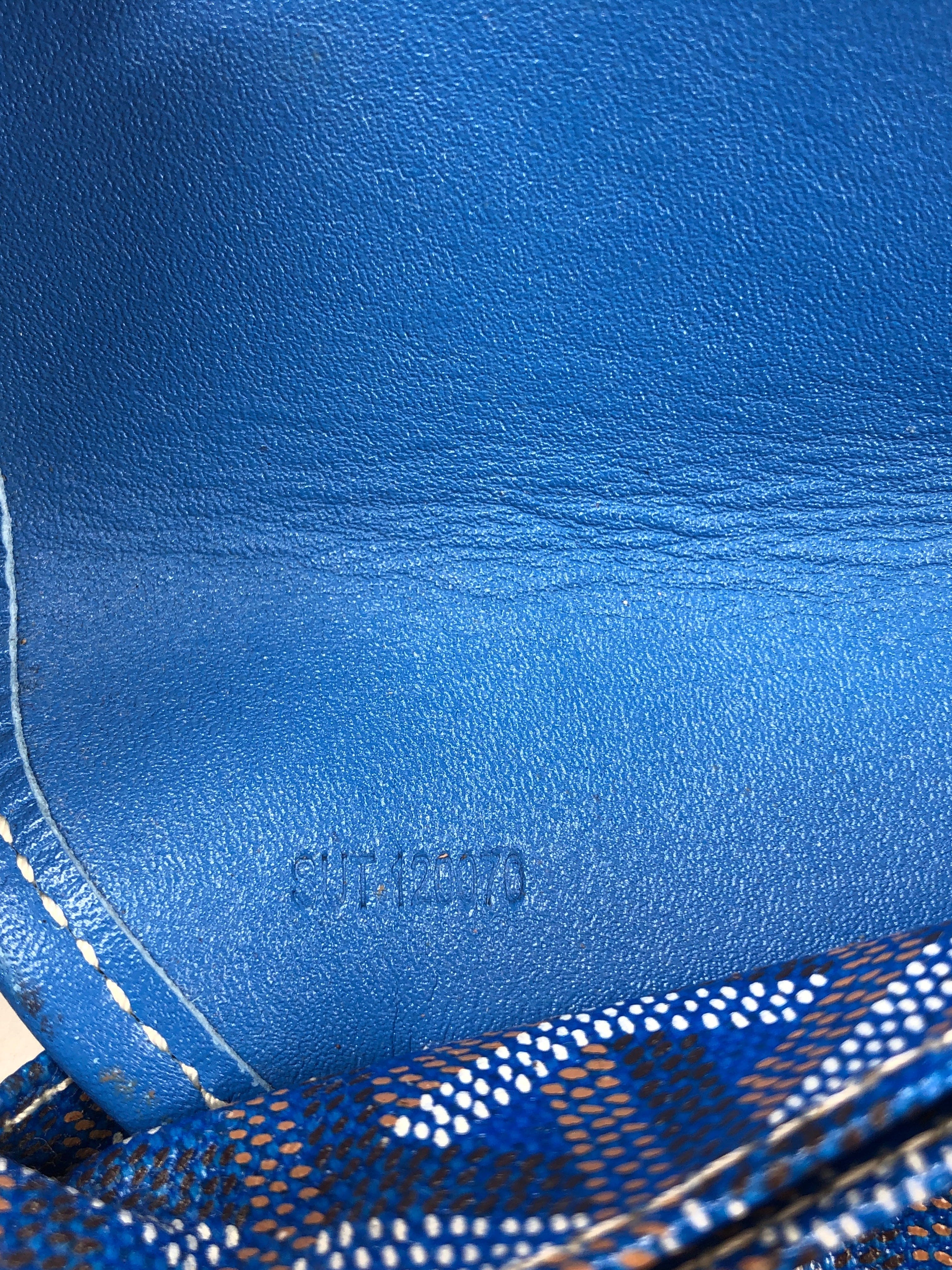 Goyard Goyard Saint Louis Gm Blue Pouch With Tote PXL1770