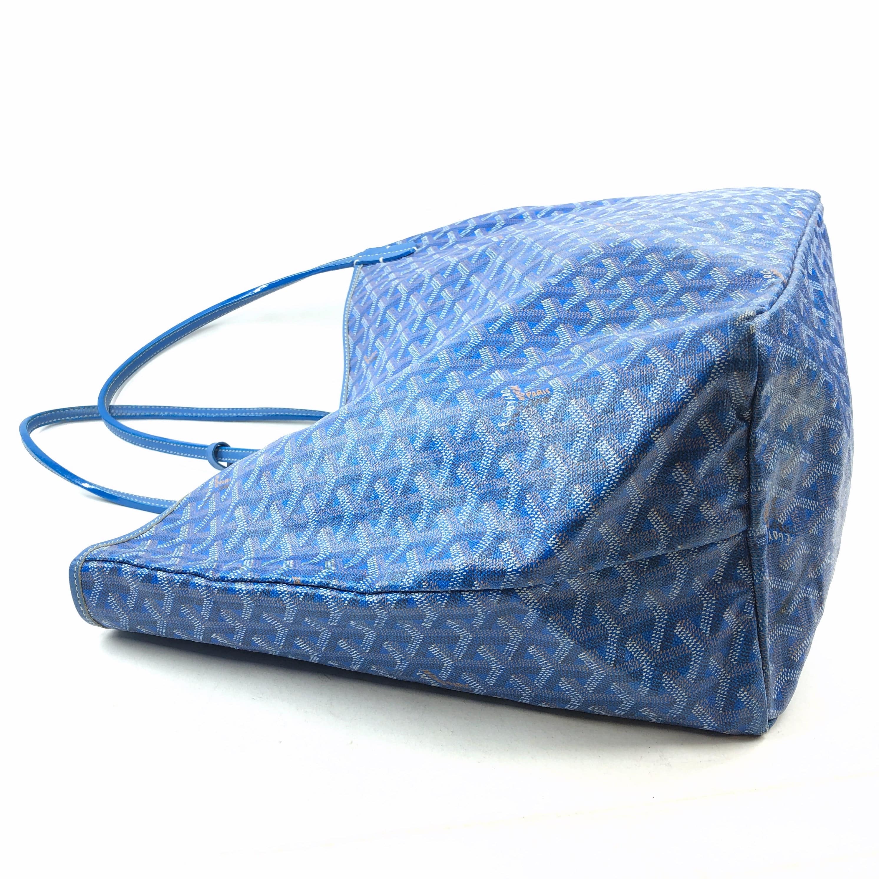 Goyard Goyard Saint Louis Gm Blue Pouch With Tote PXL1770