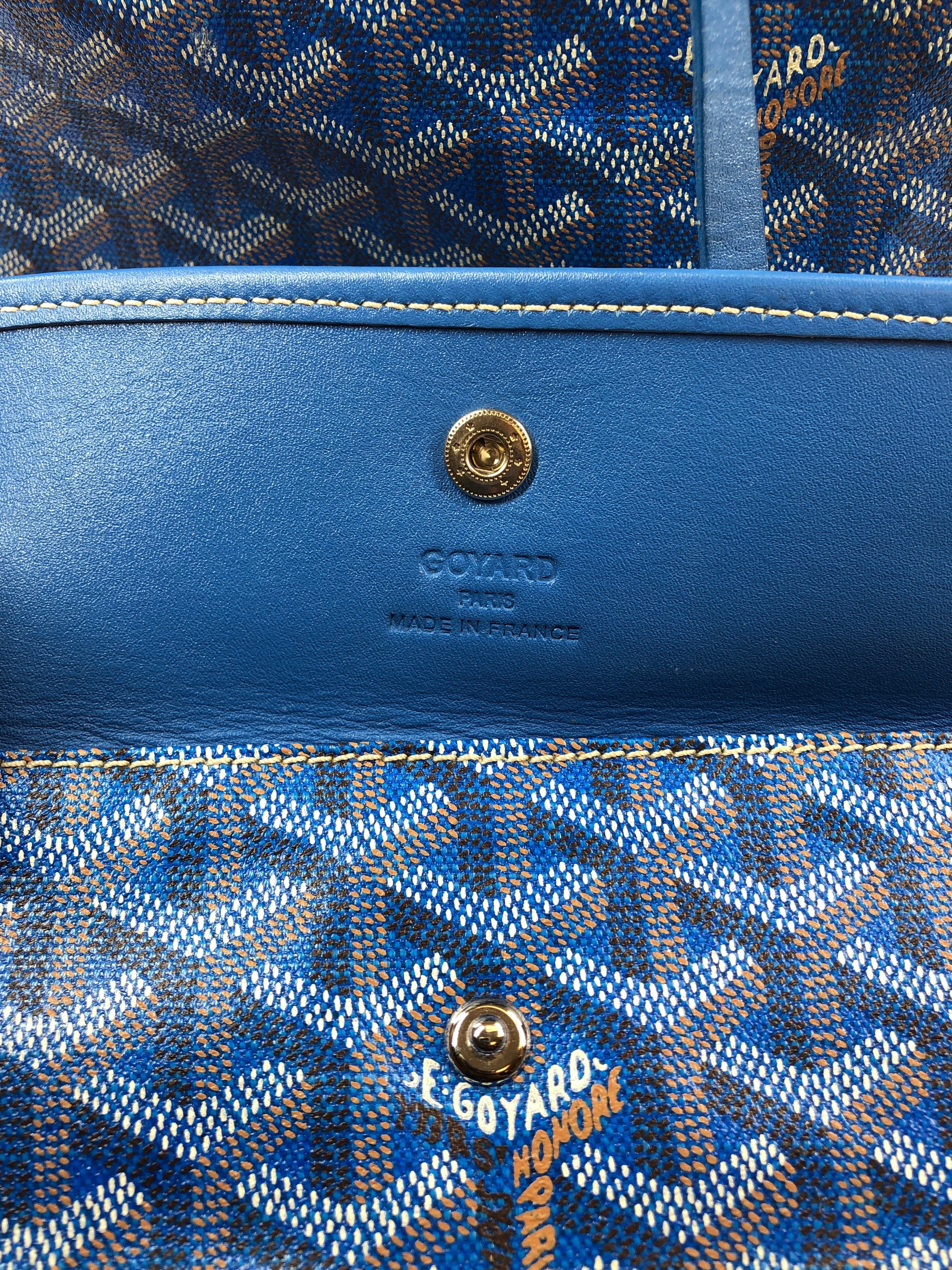 Goyard Goyard Saint Louis Gm Blue Pouch With Tote PXL1770