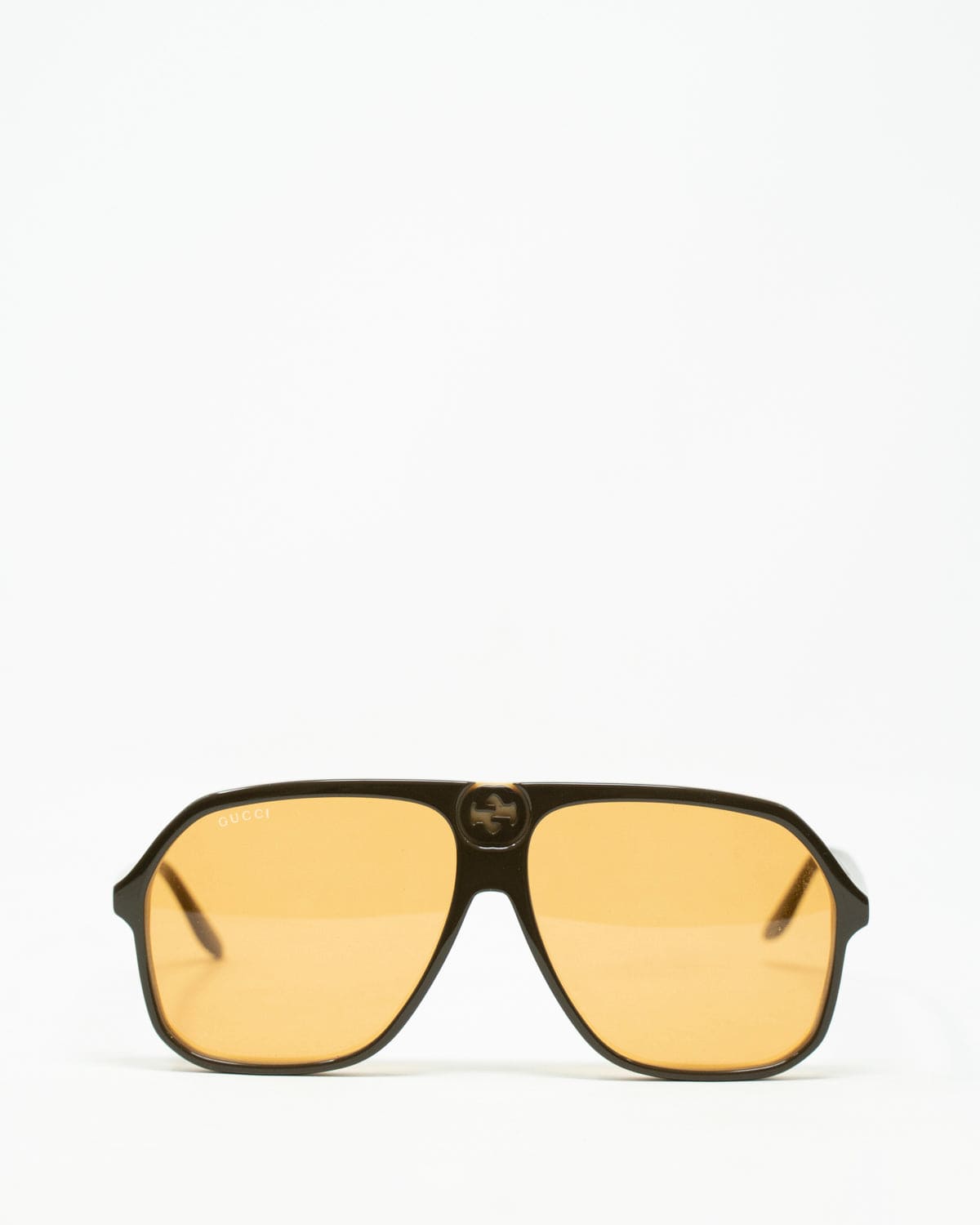 Gucci Gucci 70s style Khaki Acrylic Sunglasses - AWL2655