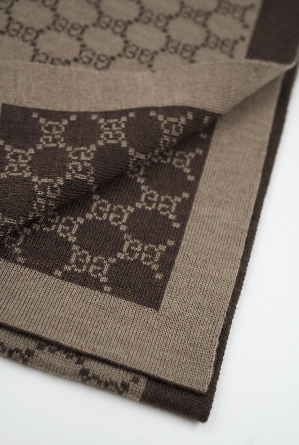 Gucci Gucci BEIGE/BROWN GG SCARF - AWL3951