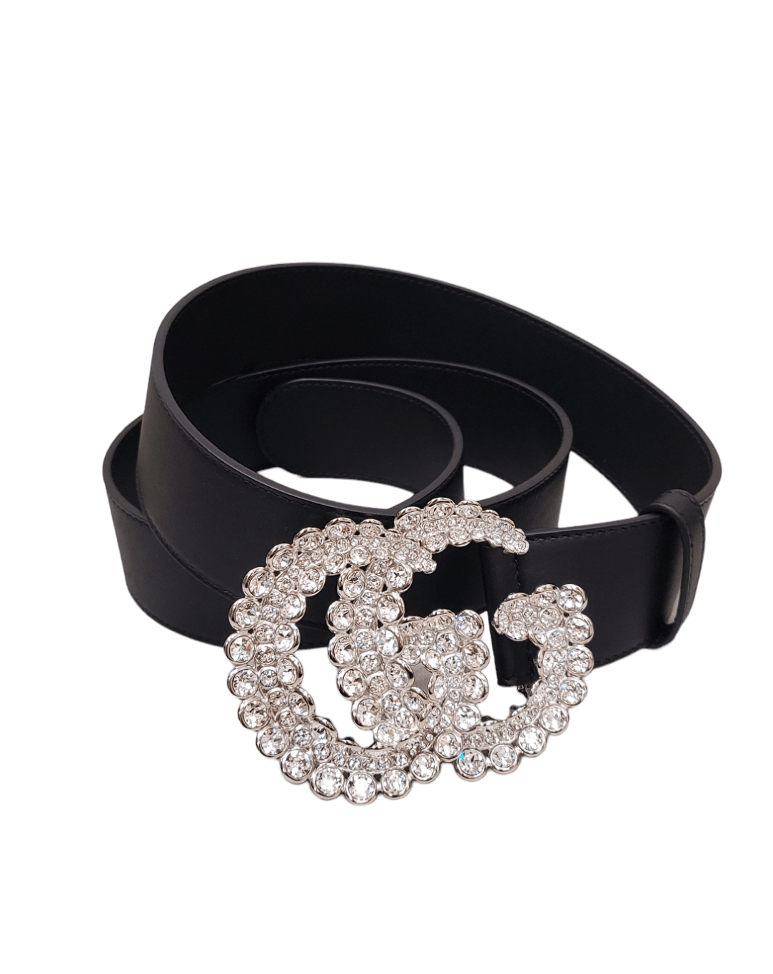 Gucci Gucci Belt - Large GG Crystal Black SKC1184