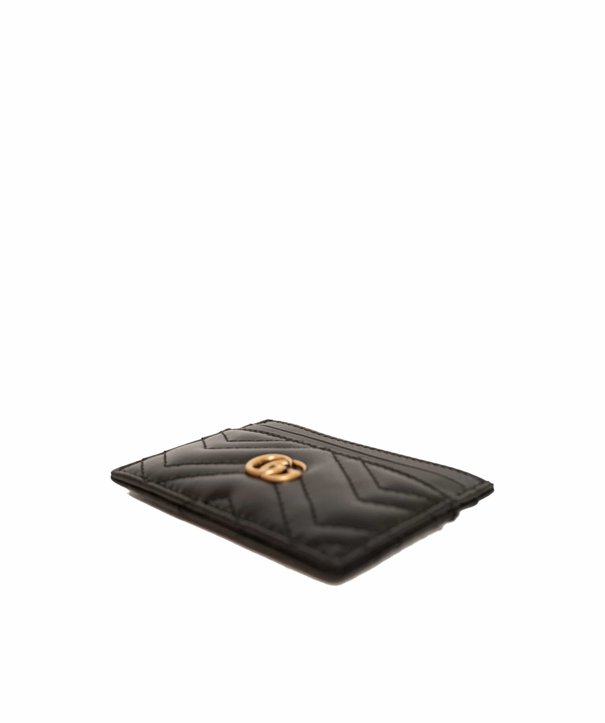 Gucci Gucci Black Leather Card Holder AGL1066