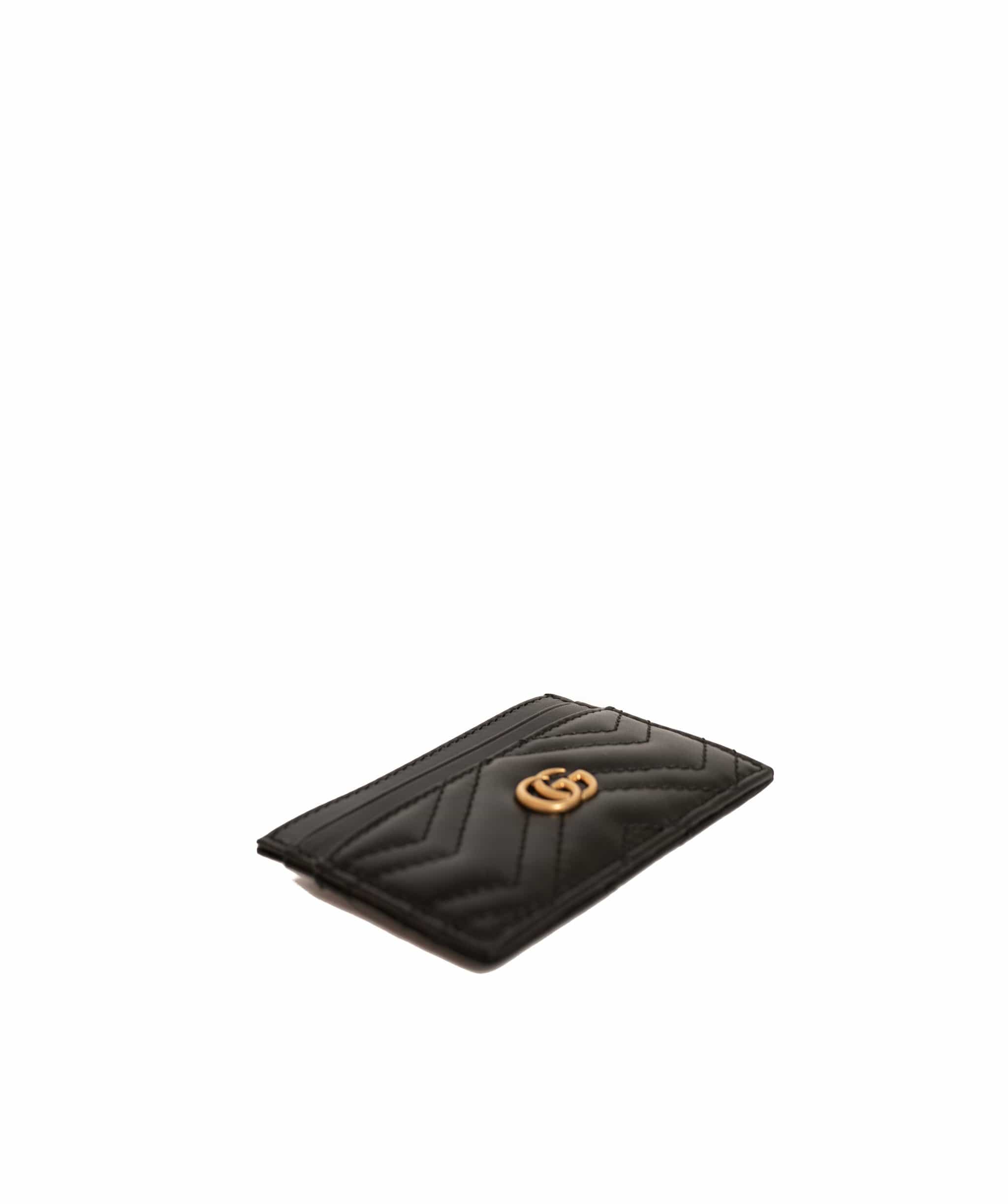 Gucci Gucci Black Leather Card Holder AGL1066