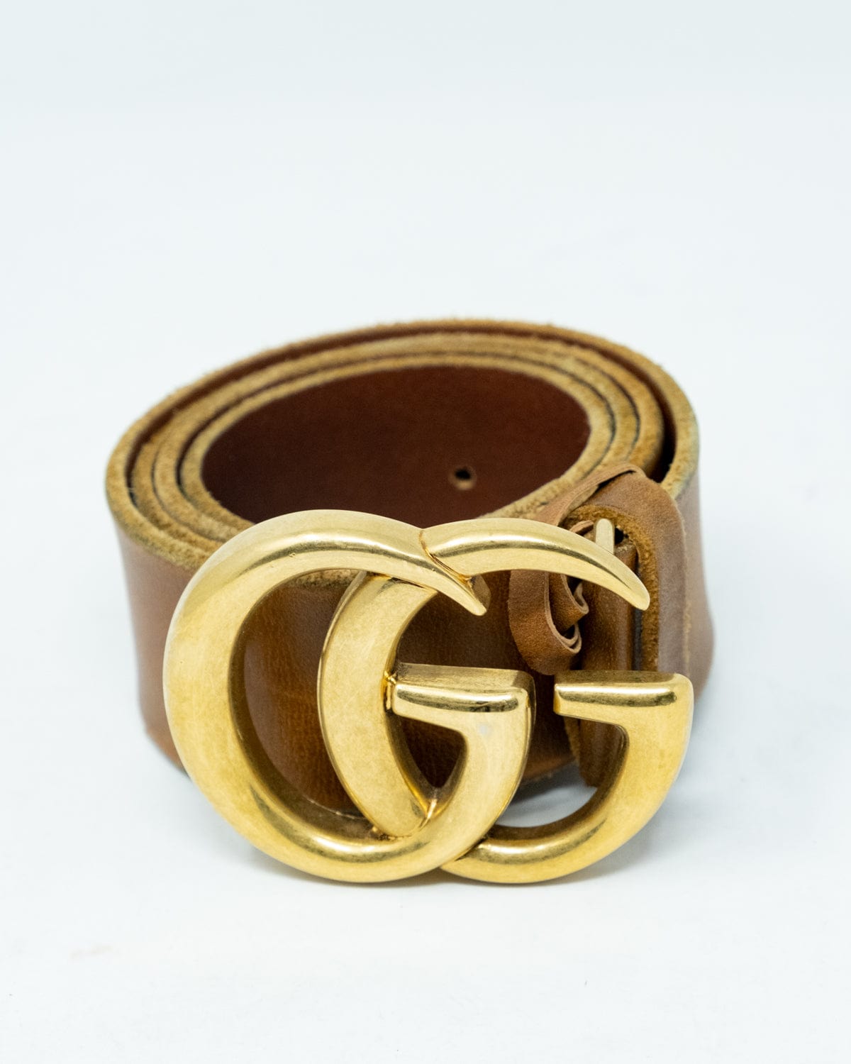 Gucci Gucci Brown Leather Marmont Belt - AGL1769