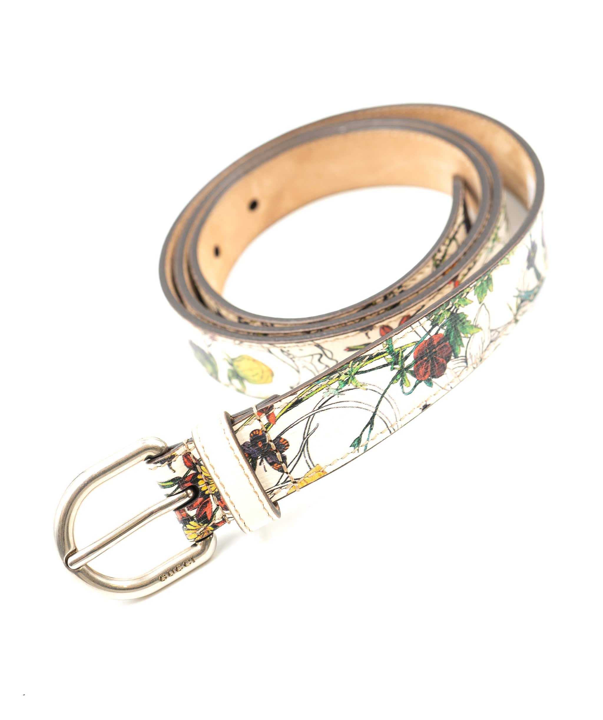 Gucci Gucci Floral Leather Belt - AGL1401