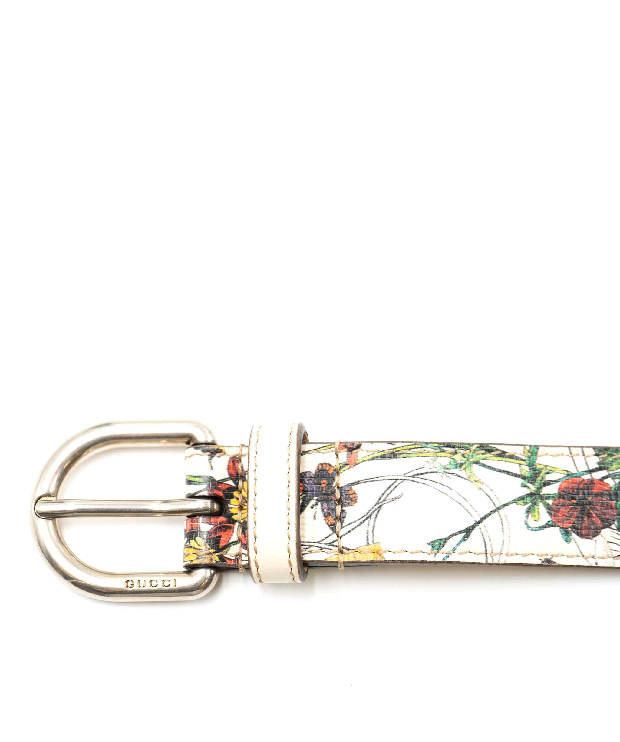 Gucci Gucci Floral Leather Belt - AGL1401