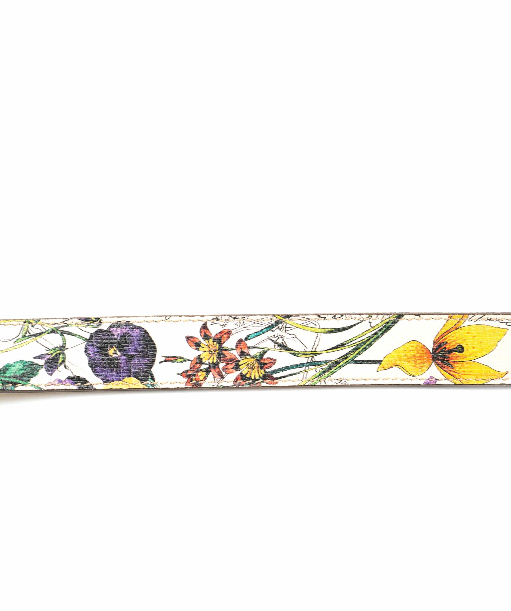 Gucci Gucci Floral Leather Belt - AGL1401