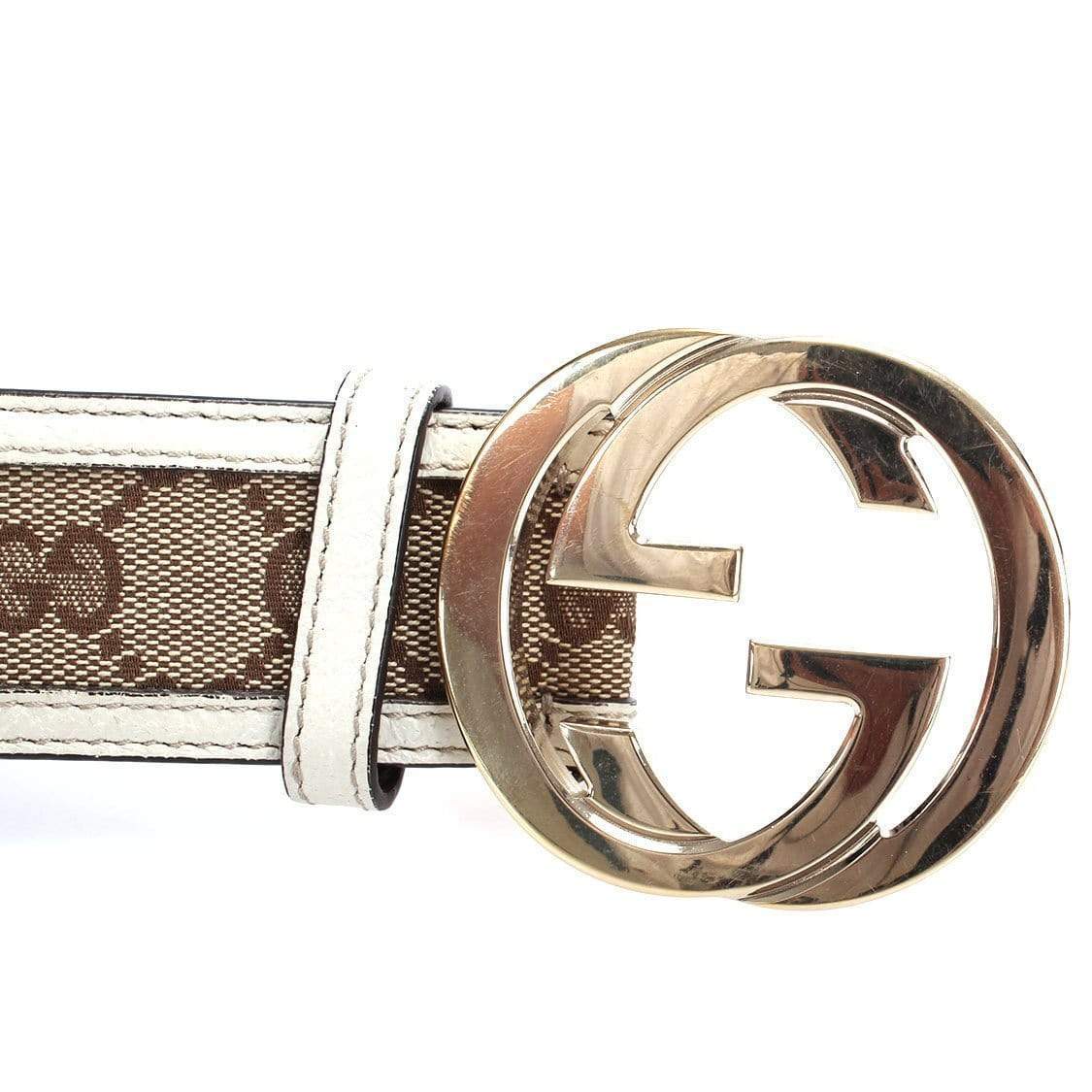 Gucci Gucci GG Canvas Interlocking G Belt