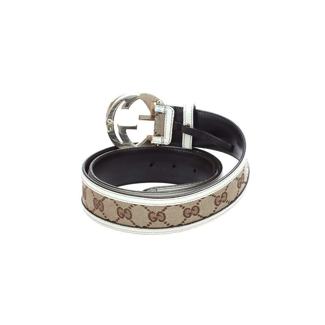 Gucci Gucci GG Canvas Interlocking G Belt