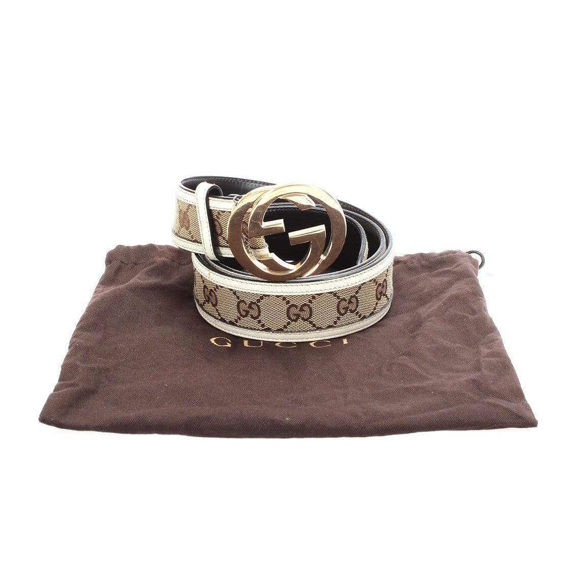 Gucci Gucci GG Canvas Interlocking G Belt