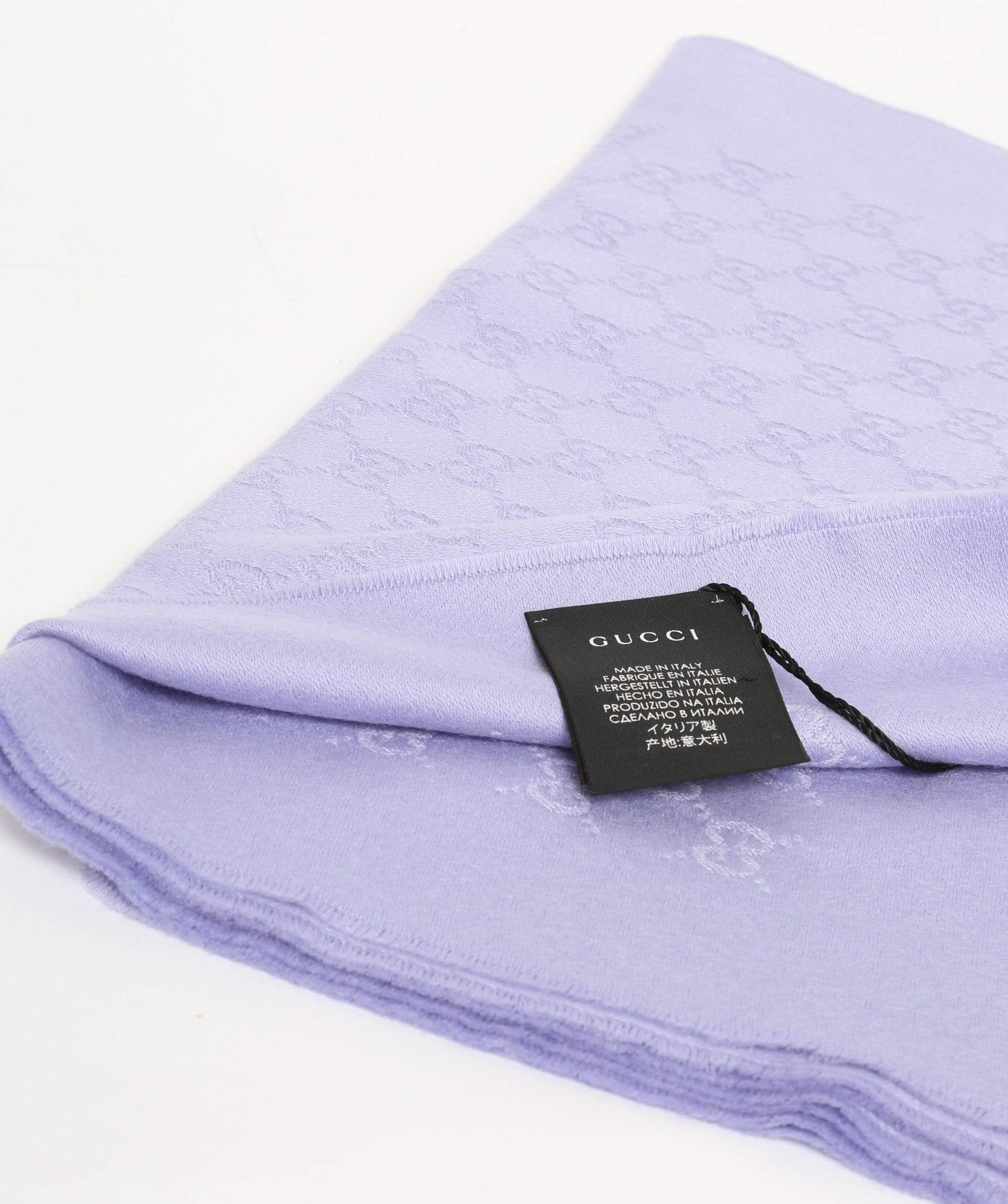 Gucci Gucci Guccissima Cashmere Purple Scarf