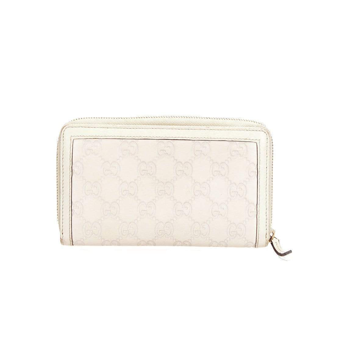 Gucci Gucci Guccissima Interlocking Zip Wallet