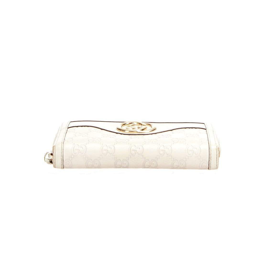 Gucci Gucci Guccissima Interlocking Zip Wallet