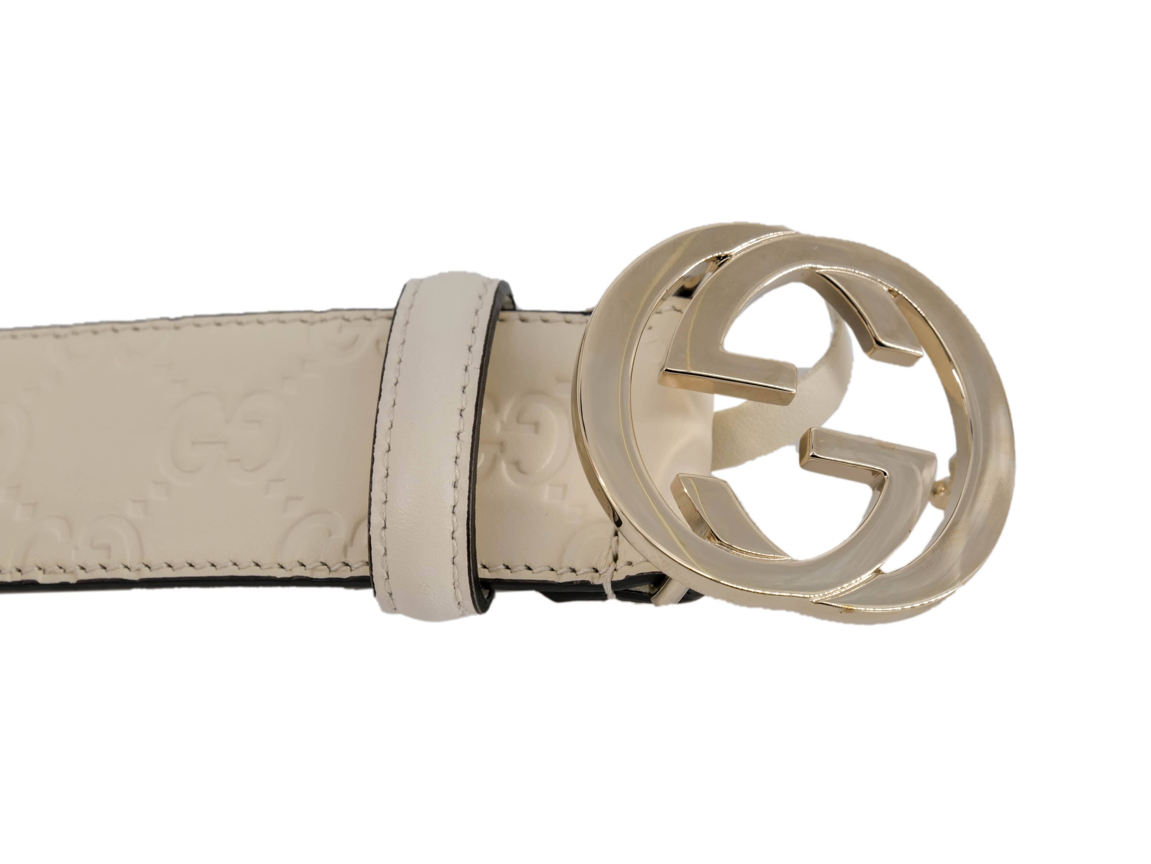 Gucci Gucci Guccissima White Belt RJL1776