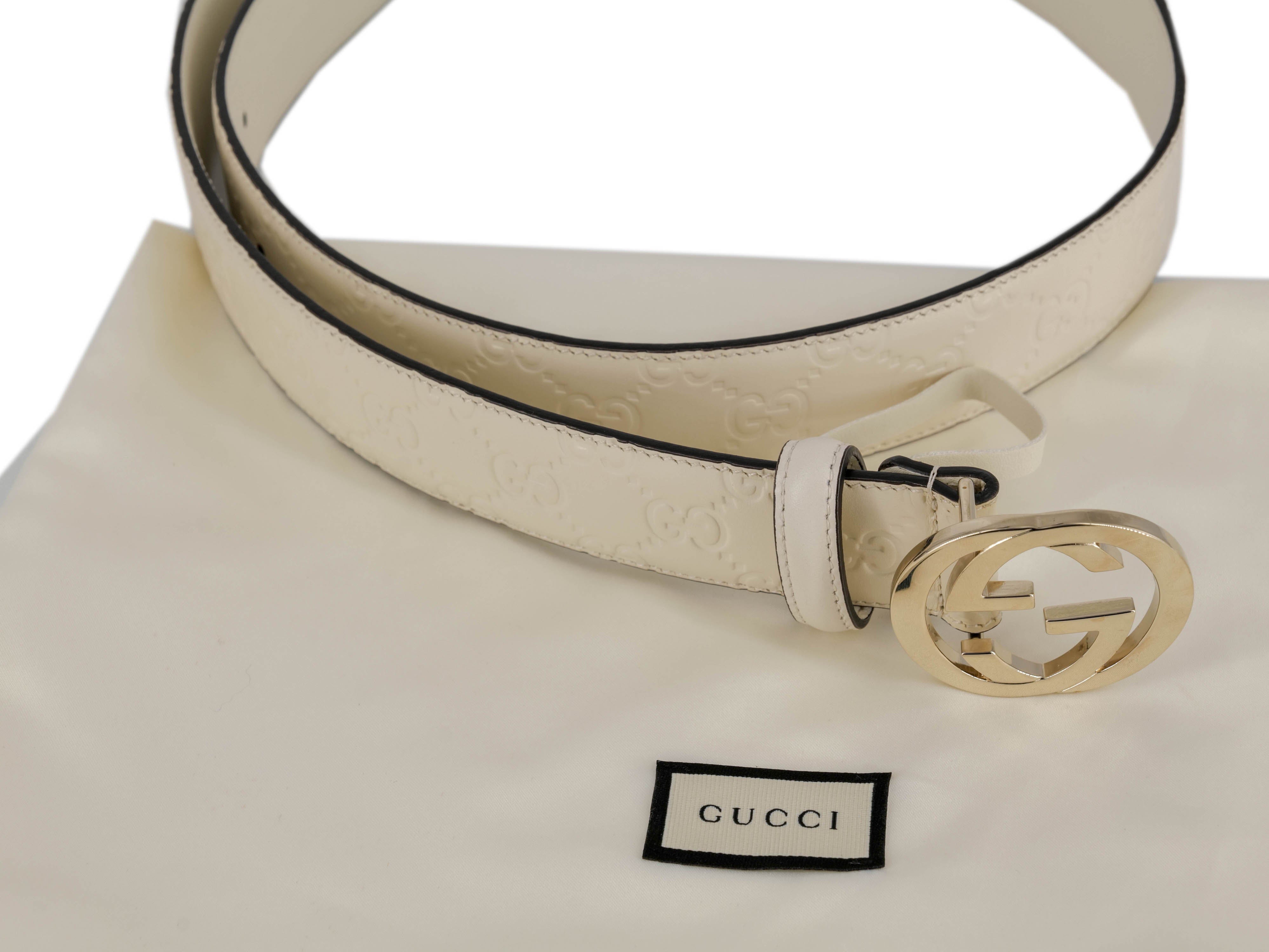 Gucci Gucci Guccissima White Belt RJL1776