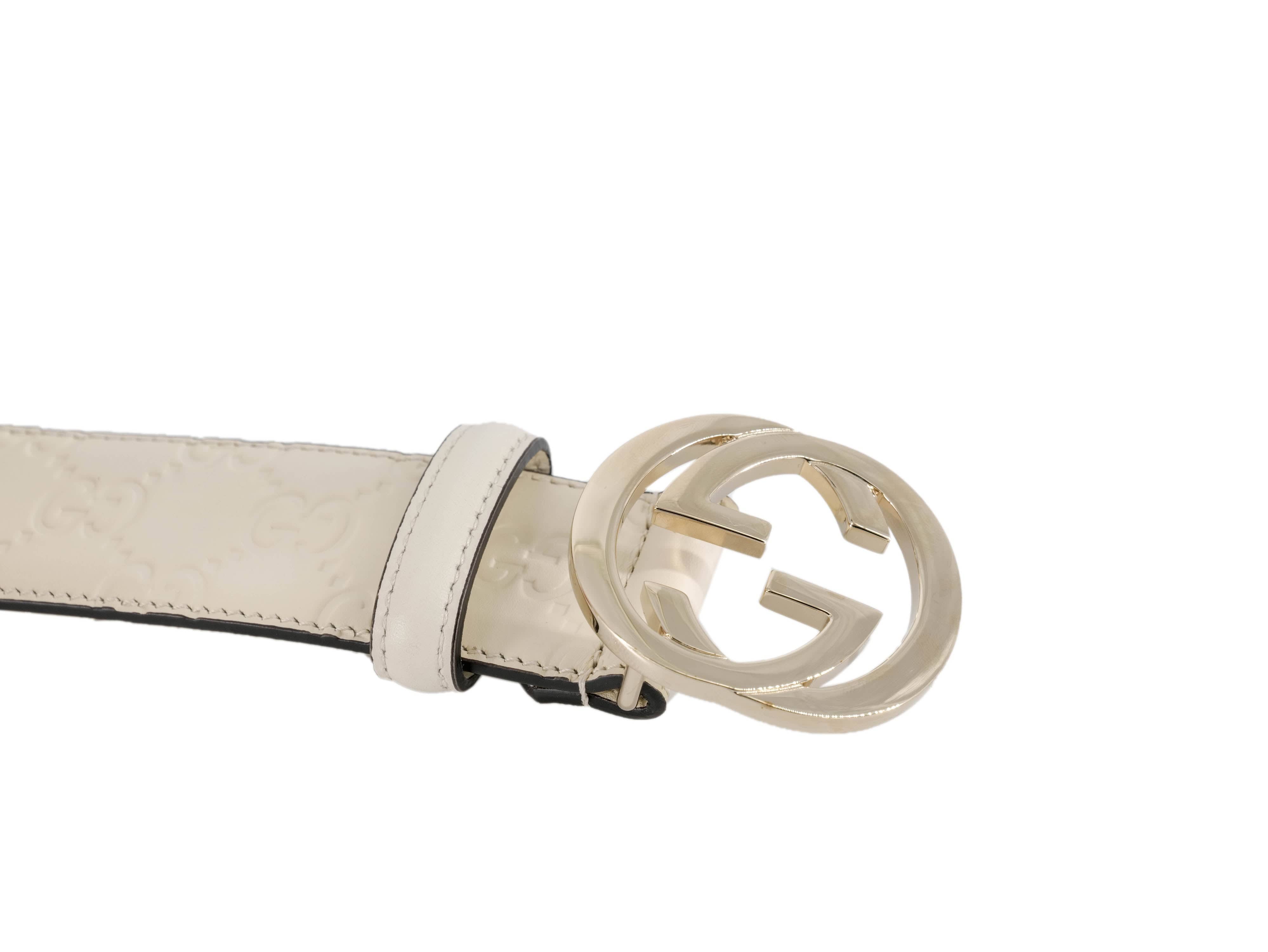 Gucci Gucci Guccissima White Belt RJL1776