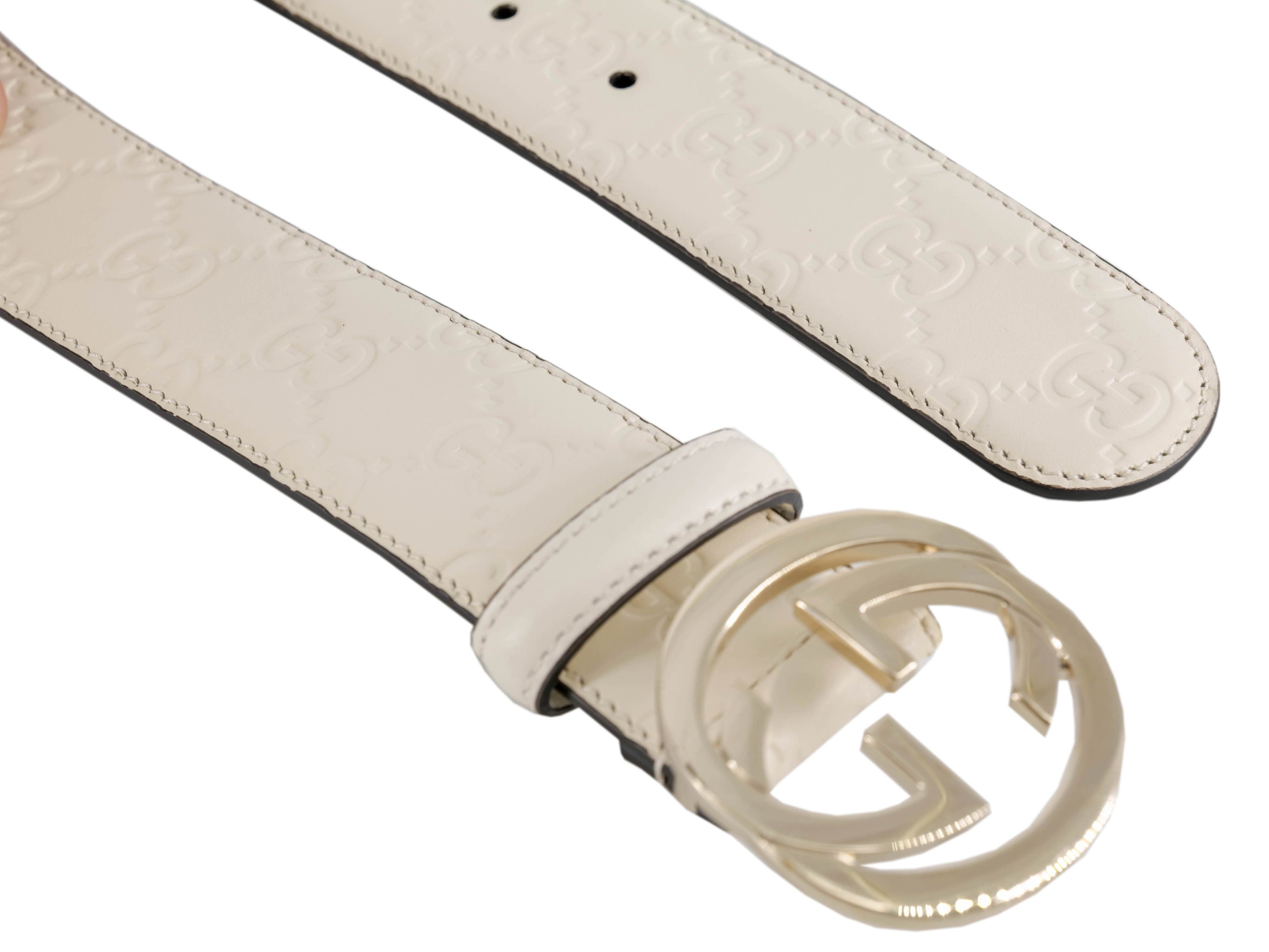 Gucci Gucci Guccissima White Belt RJL1776