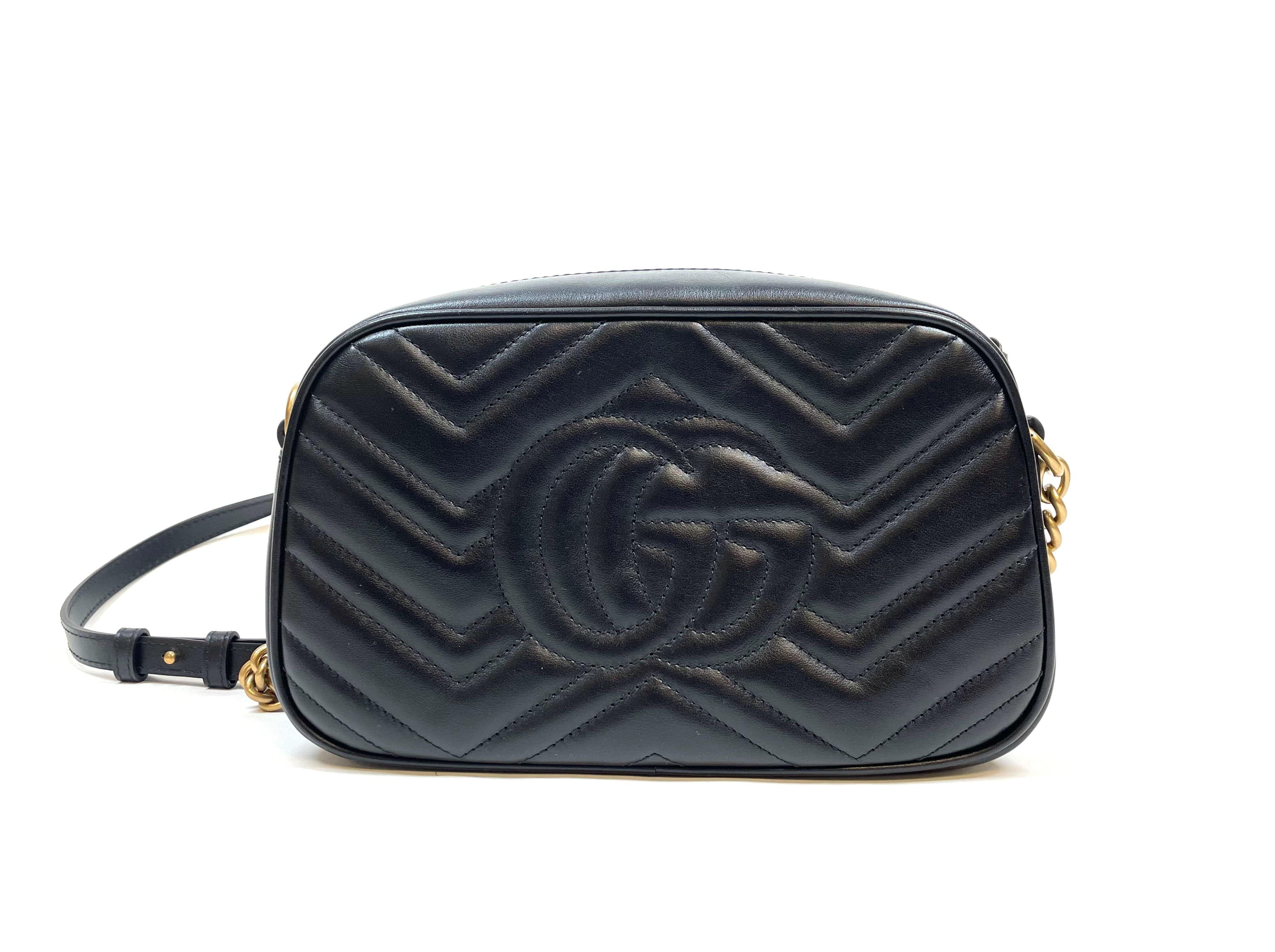 Gucci Black Gucci Marmont Shoulder Bag  ASL3067