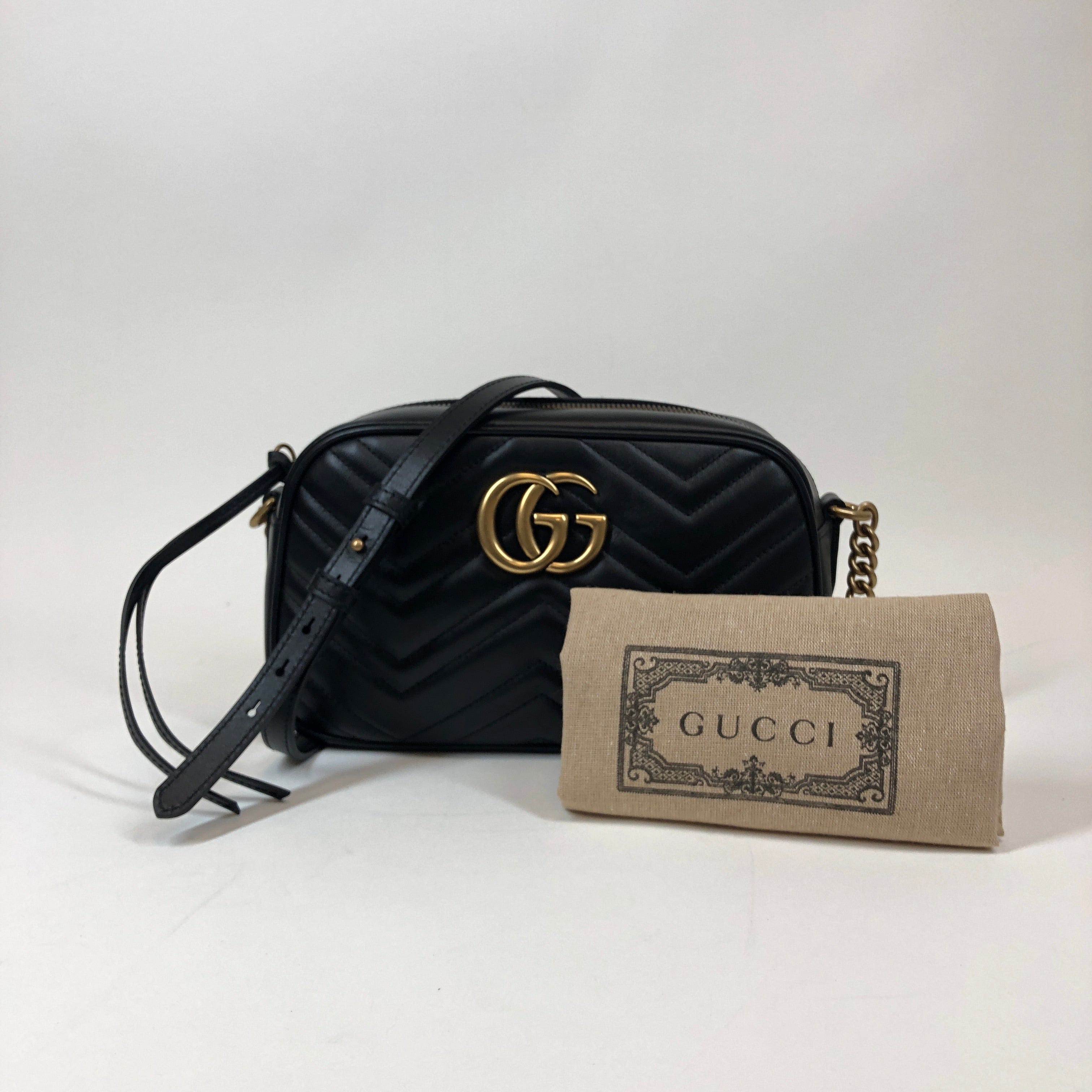 Gucci Black Gucci Marmont Shoulder Bag PXL1177