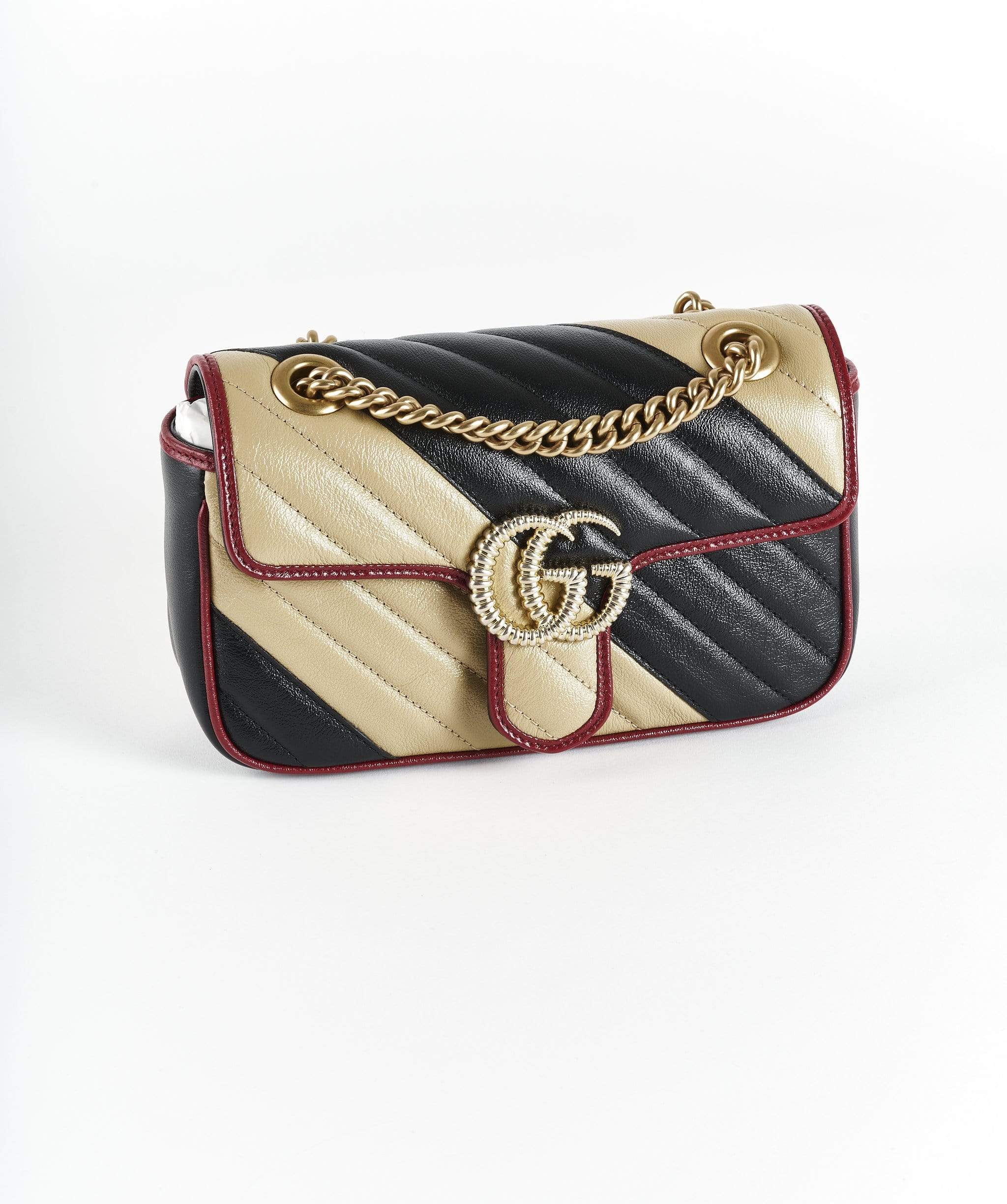 Gucci GG Marmont Bi-Colour Leather Cross body Bag