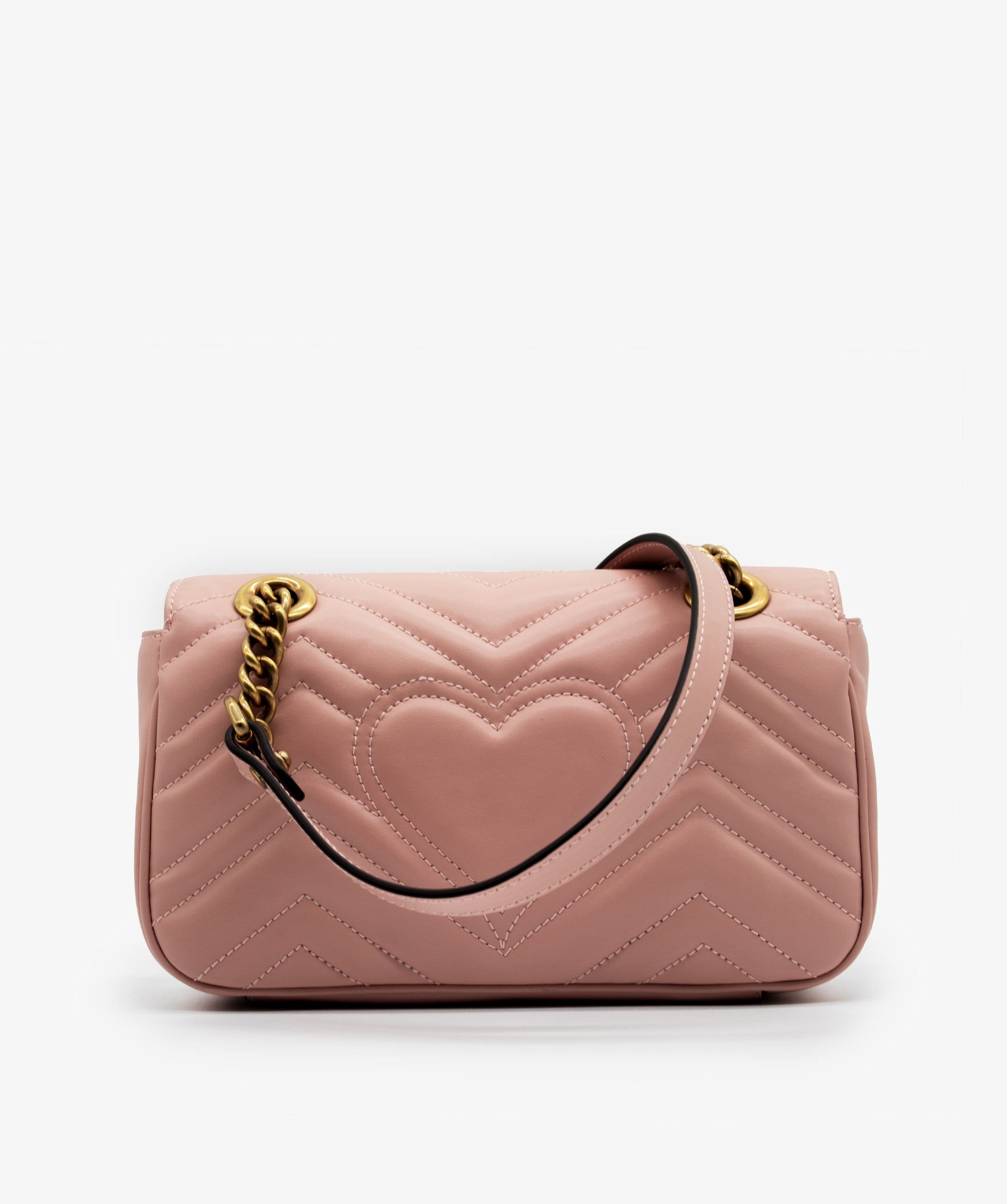 Gucci Gucci Baby Pink Mini GG Marmont Crossbody Bag - RJL1056