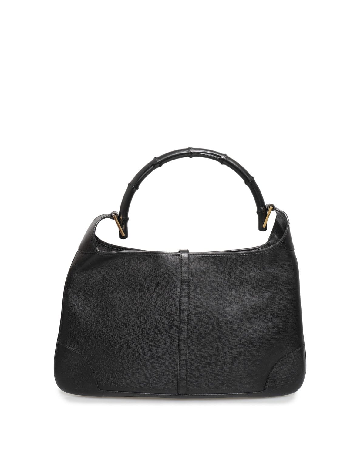 Gucci Gucci Bamboo Hobo Black Calf Leather Shoulder Bag - AWL1955