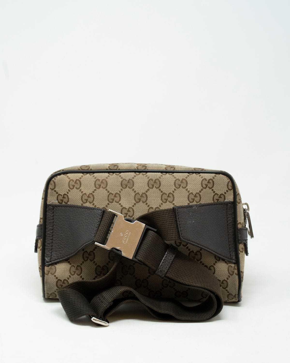 Gucci Gucci Beige Canvas GG Belt Bag - AGL1808