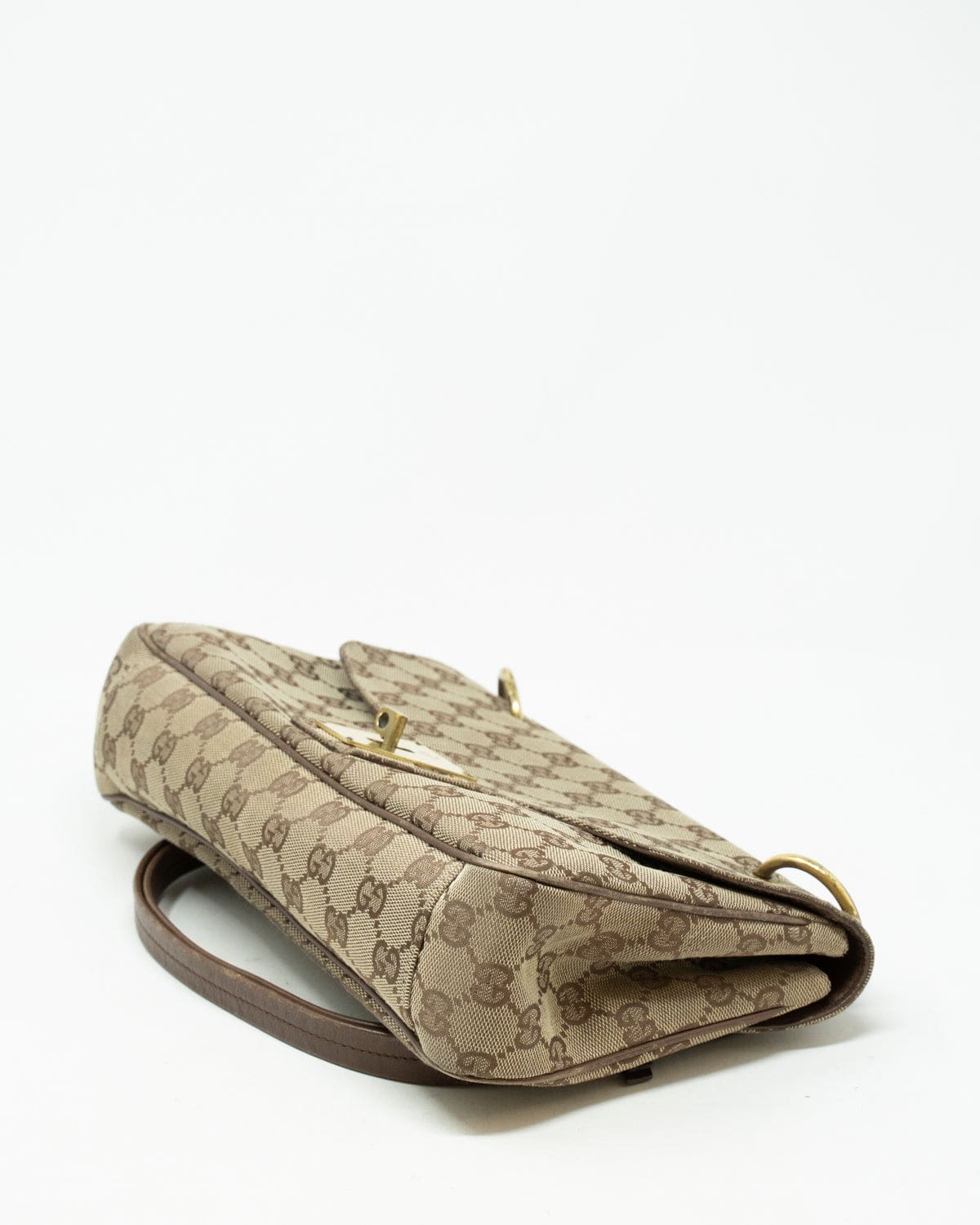 Gucci Gucci Beige Canvas GG Pochette Bag - AGL1864