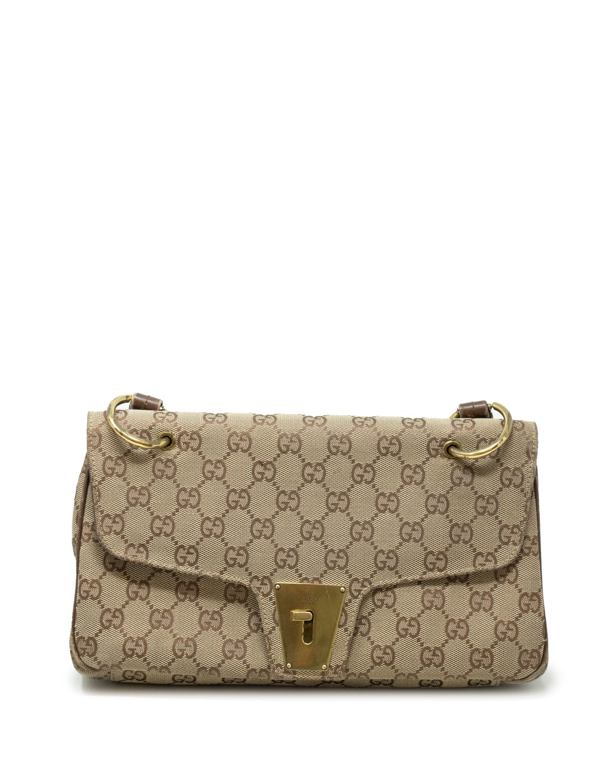 Gucci Gucci Beige Canvas GG Pochette Bag - AGL1864