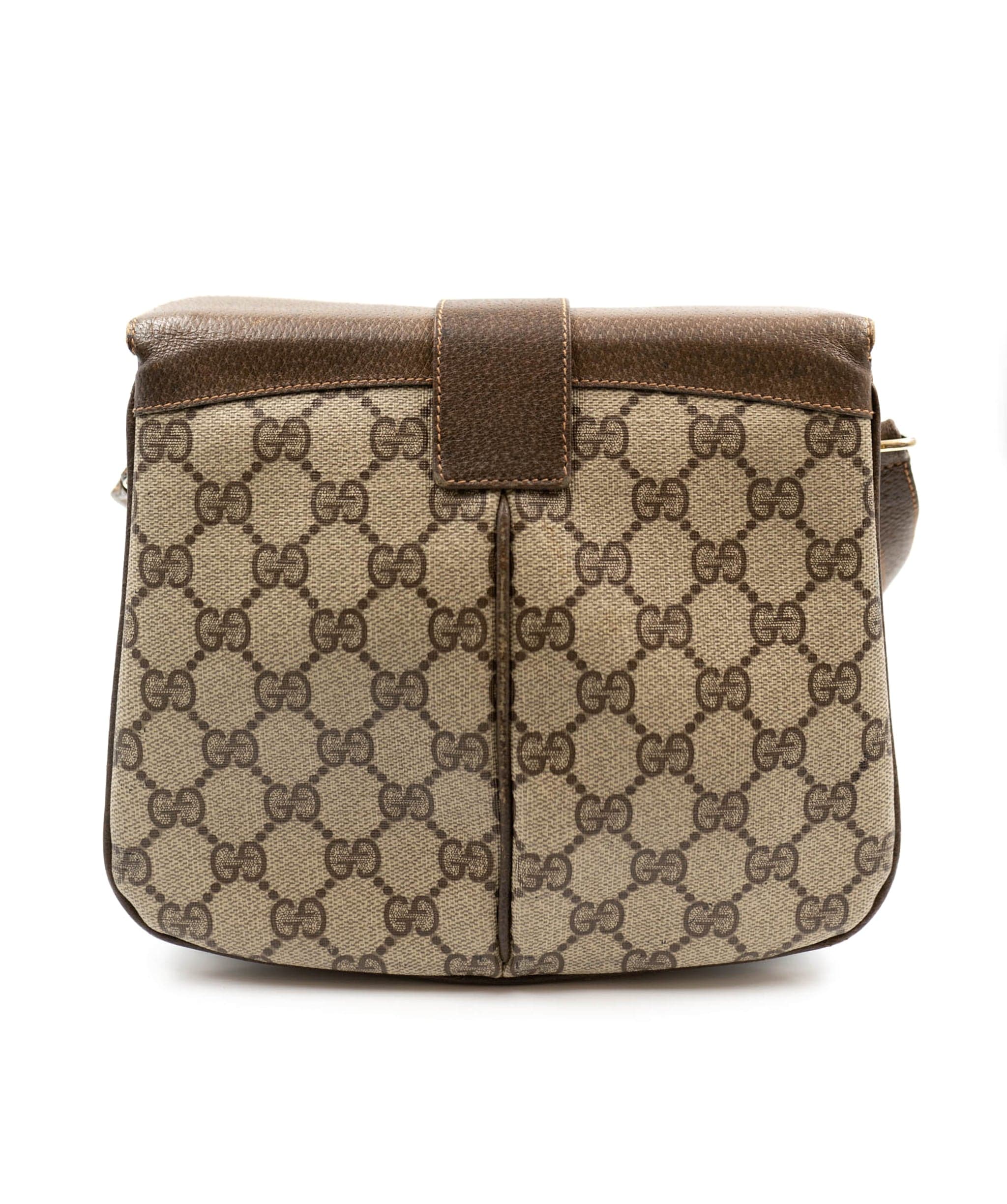 Gucci Gucci Beige GG Canvas Crossbody Bag - AGC1131