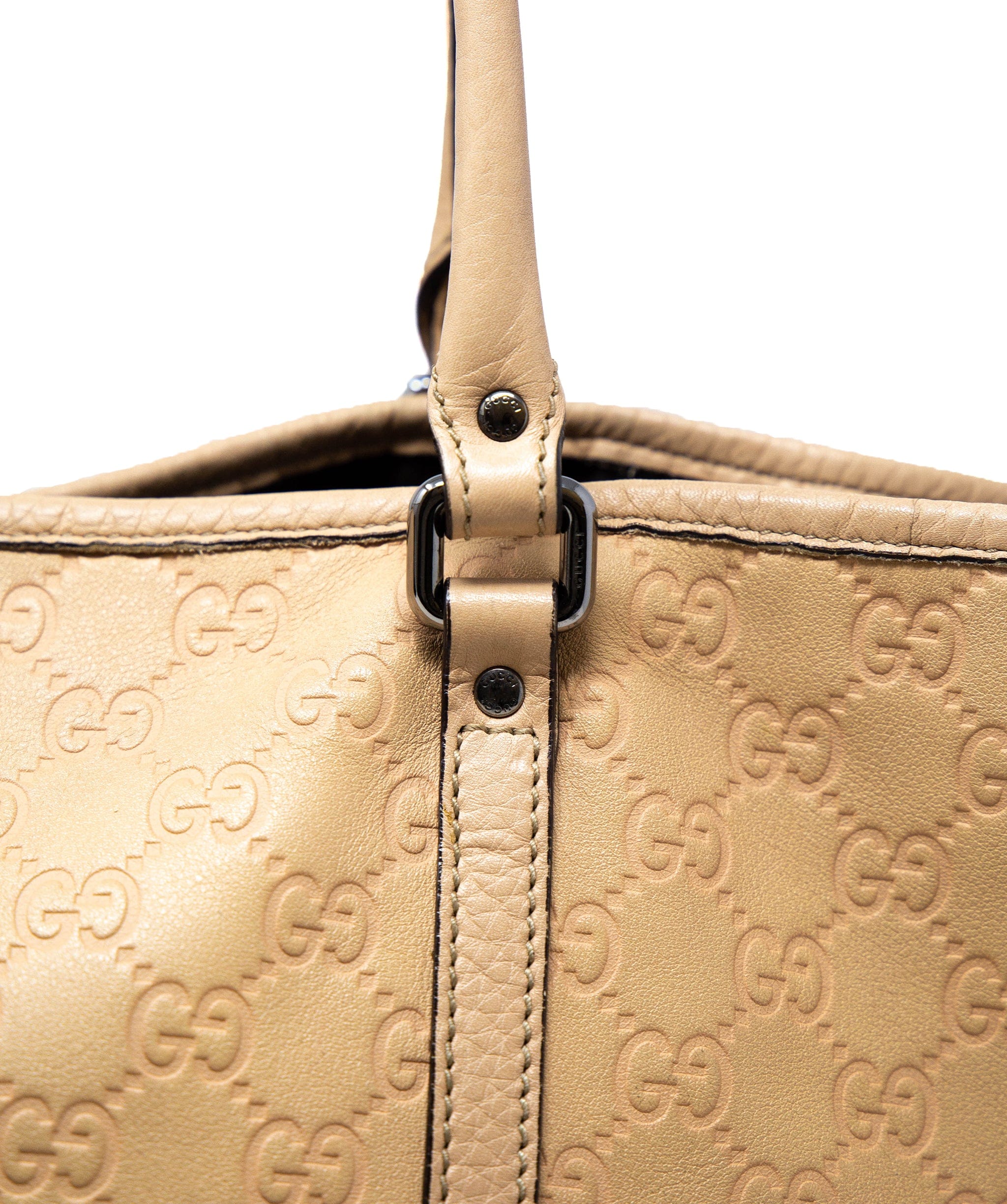 Gucci Gucci Beige GG Canvas Tote Bag - AGL1923