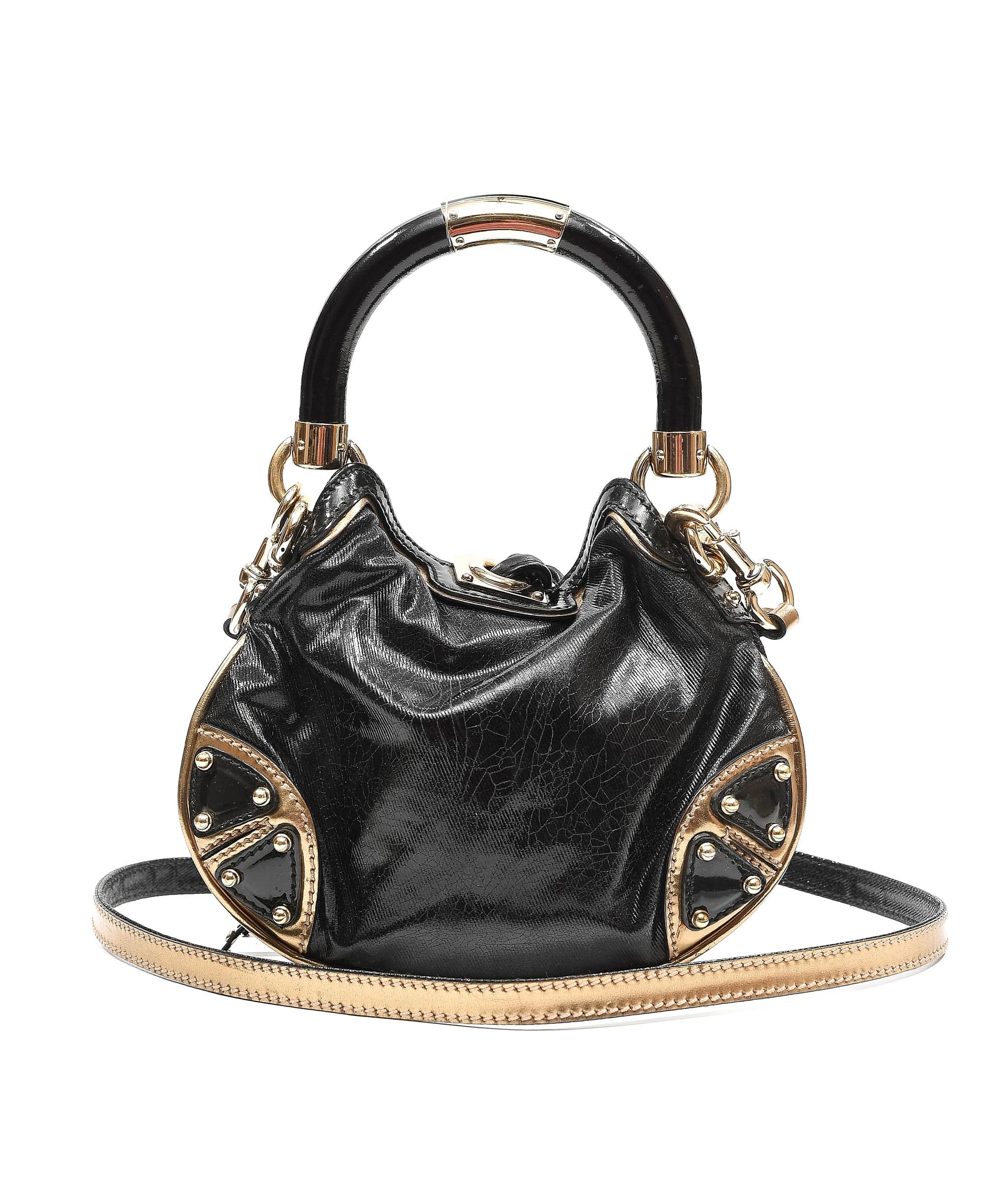 Gucci Gucci black bamboo mini bag - ASL3859