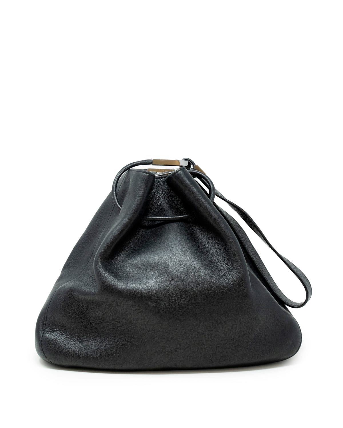 Gucci Gucci Black Leather Bucket Style Shoulder Bag - AGL1827