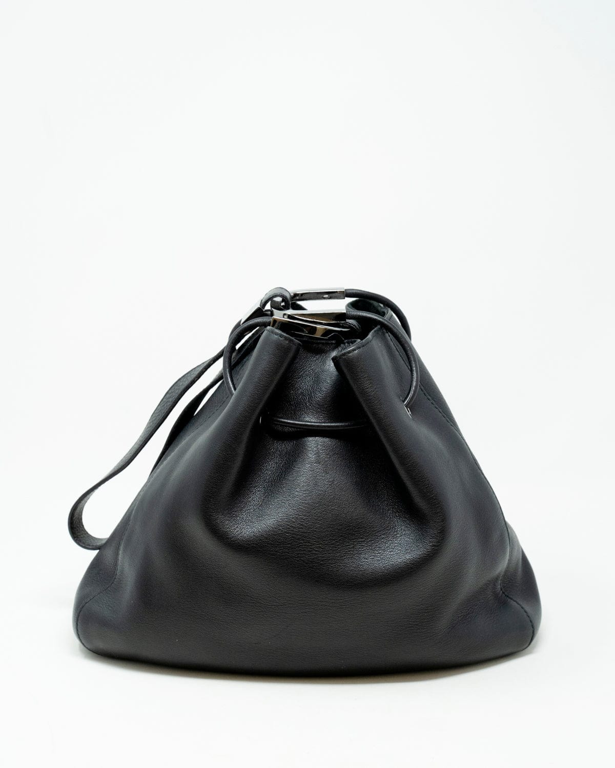 Gucci Gucci Black Leather Bucket Style Shoulder Bag - AGL1827