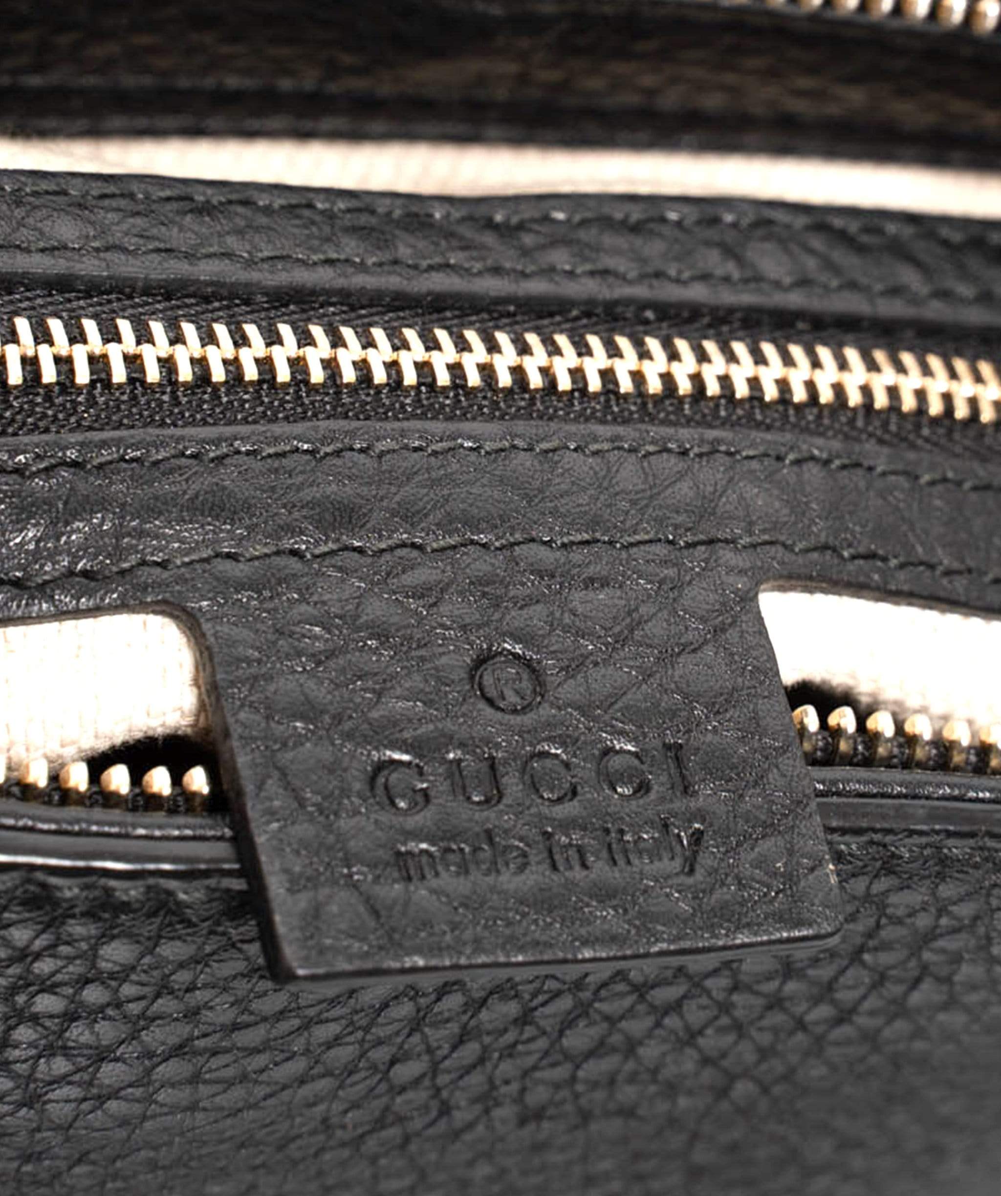 Gucci Gucci Black Leather Soho Tote Bag - AGL1424