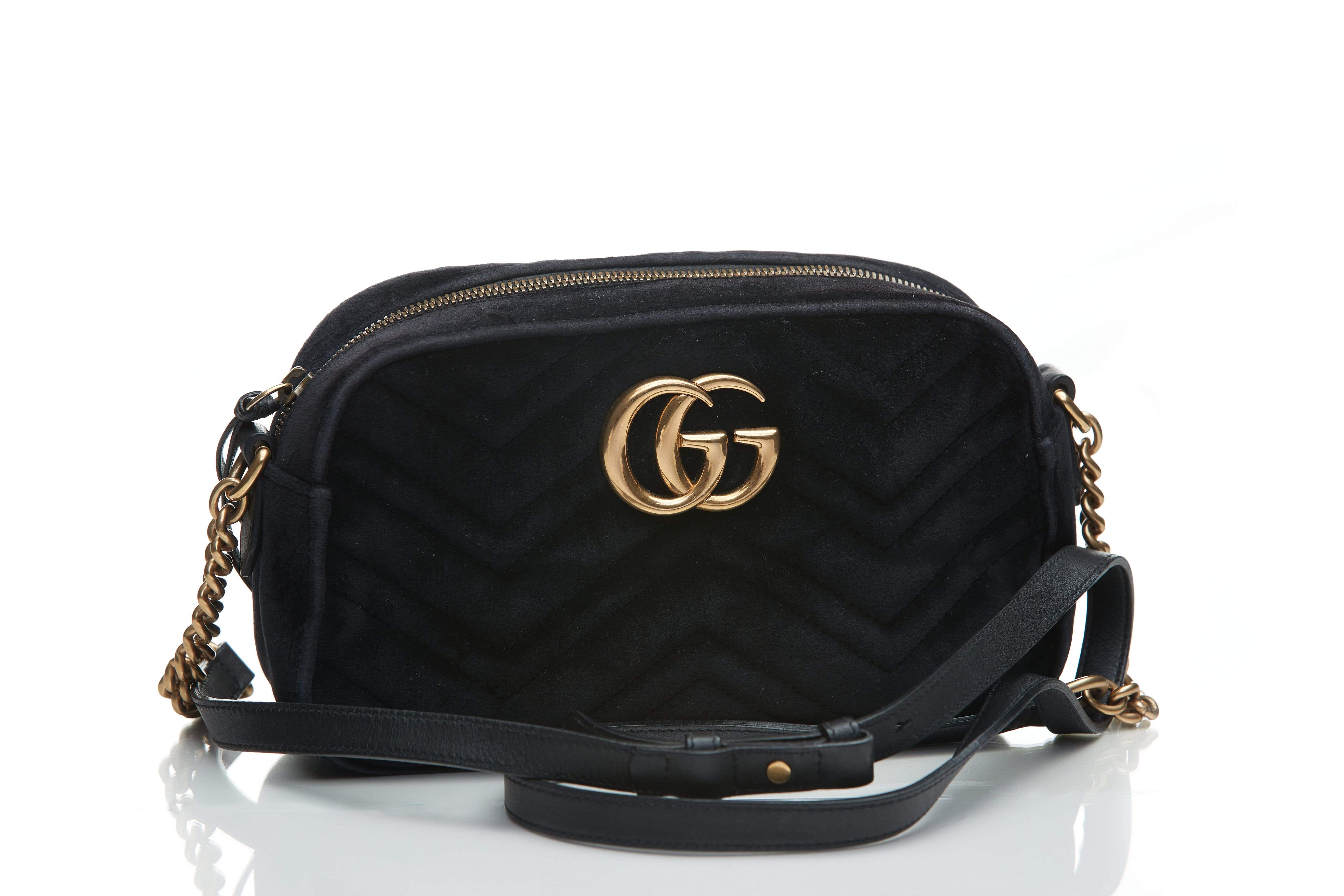 Gucci Gucci Black Marmont Velvet