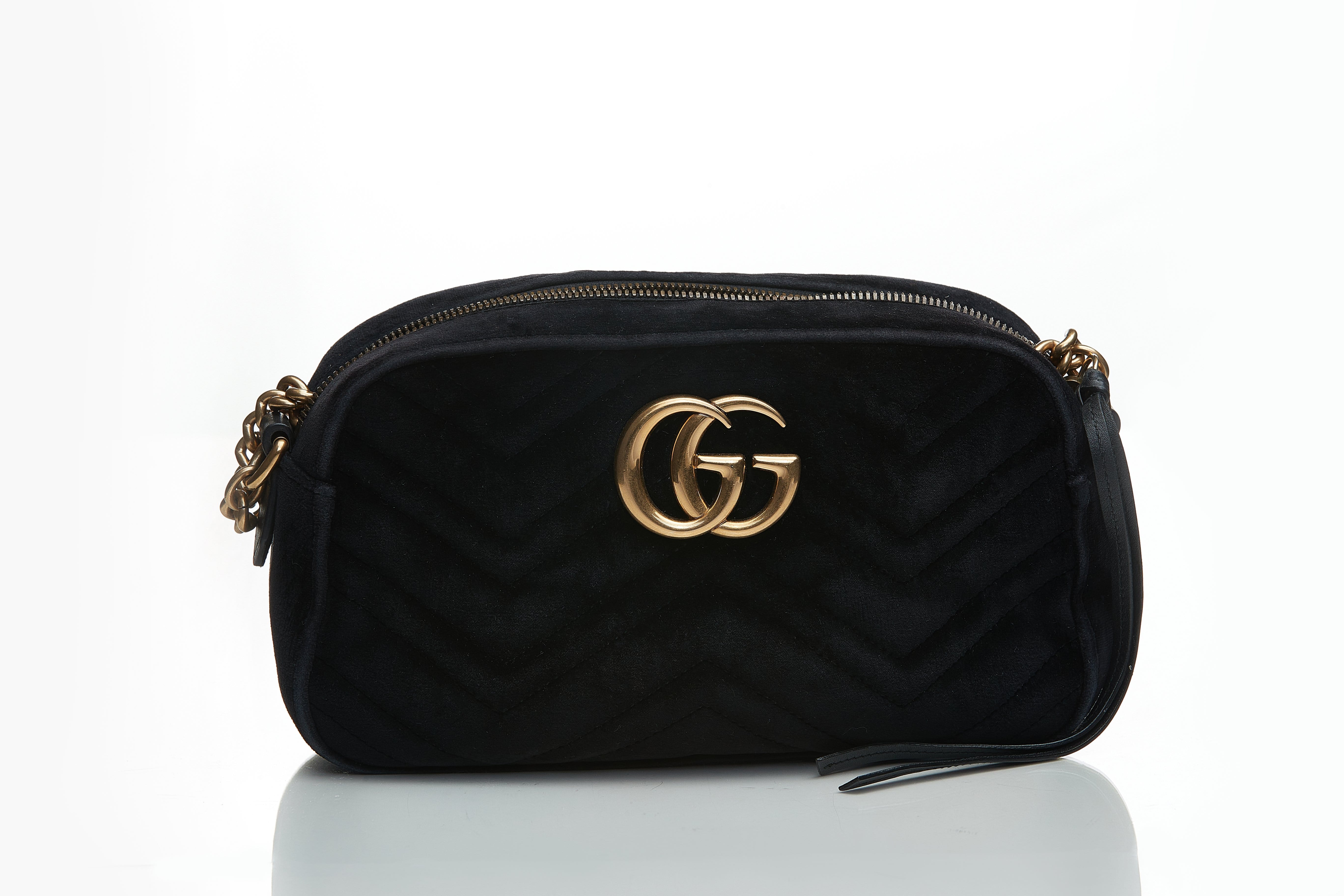 Gucci Gucci Black Marmont Velvet